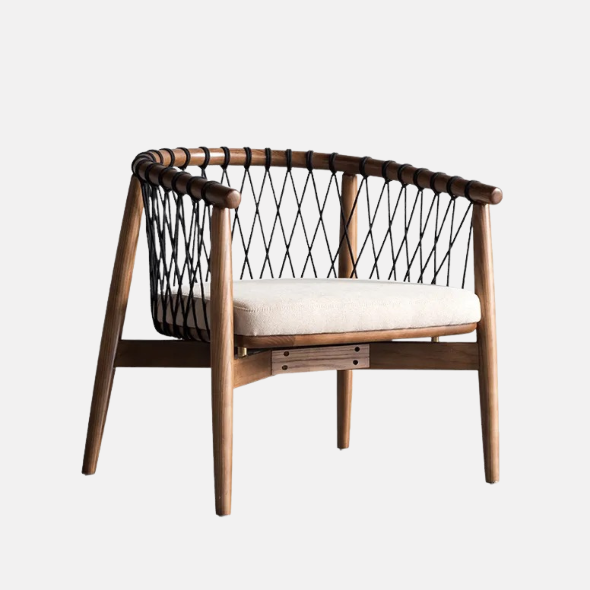 Dalton Armchair - Walnut / Black