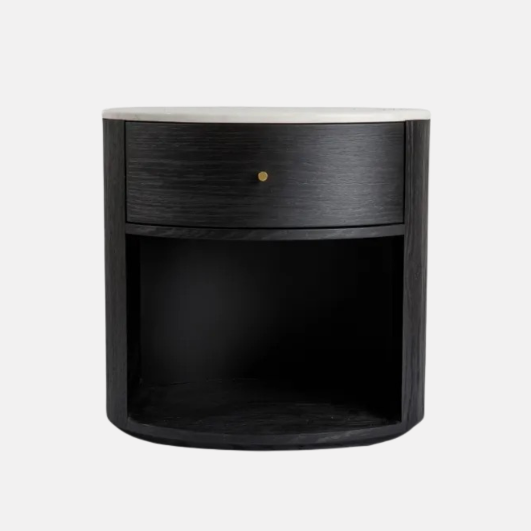 Dana Bedside Table - Black
