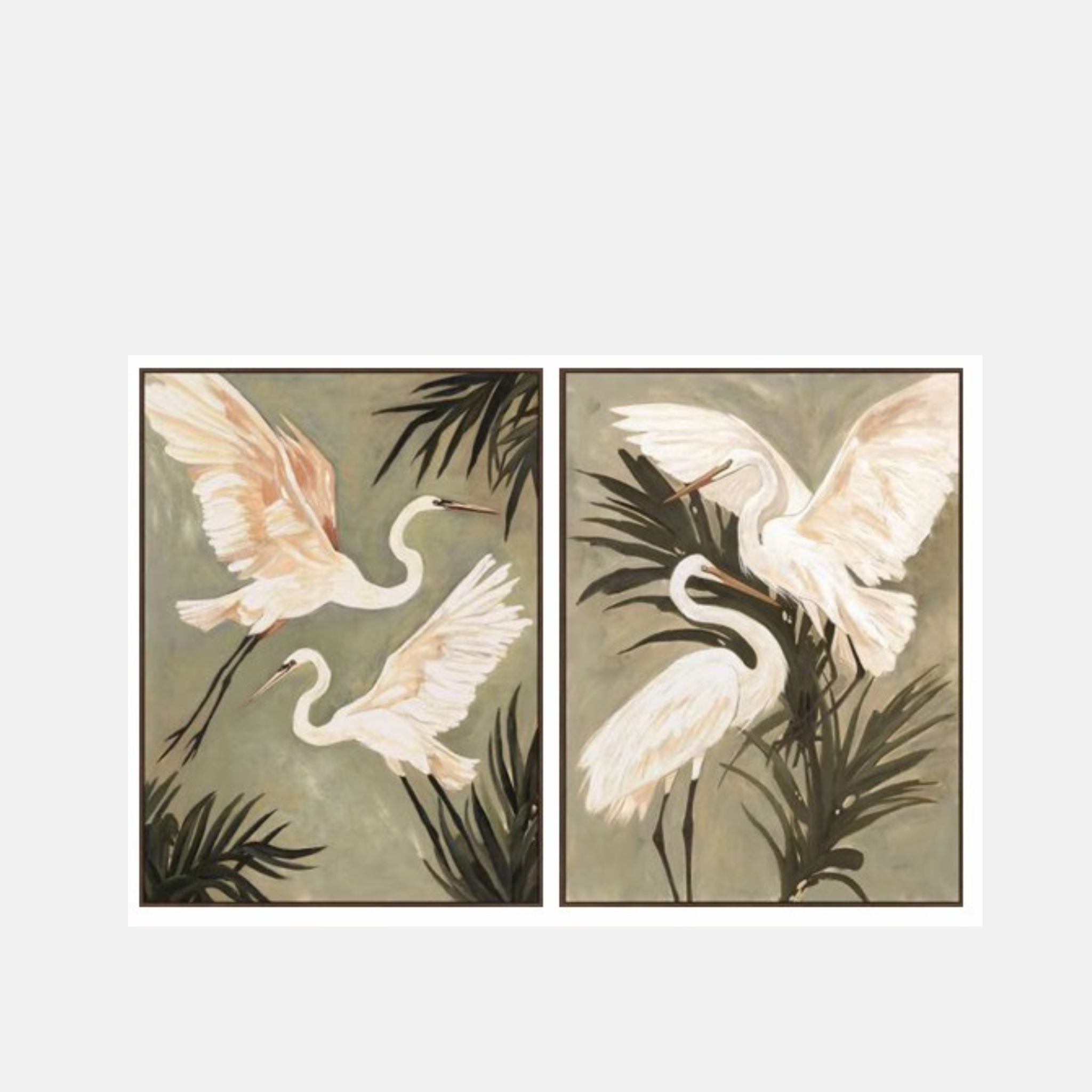 Dancing Cranes Art Work