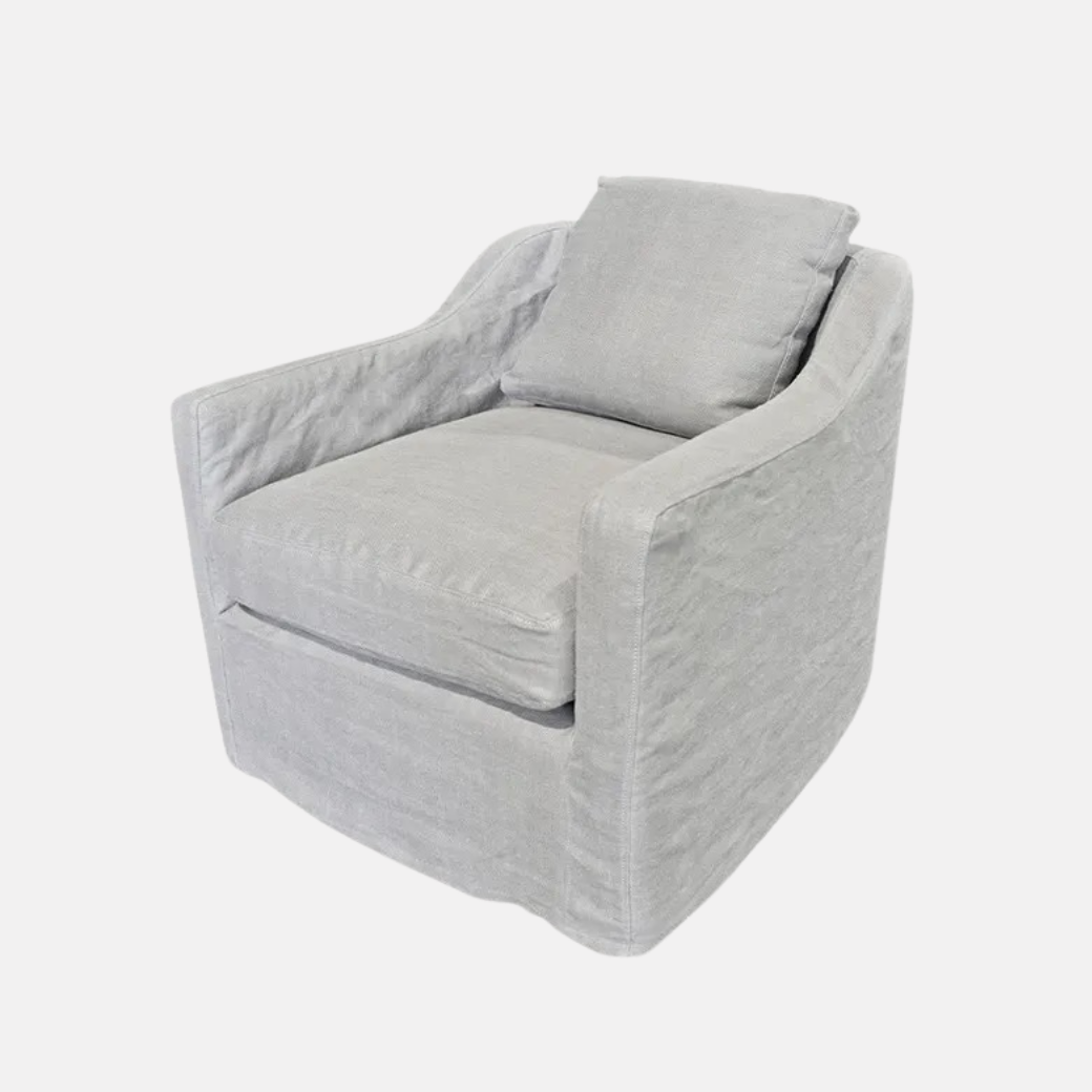 Dune Armchair - Grey Cotton