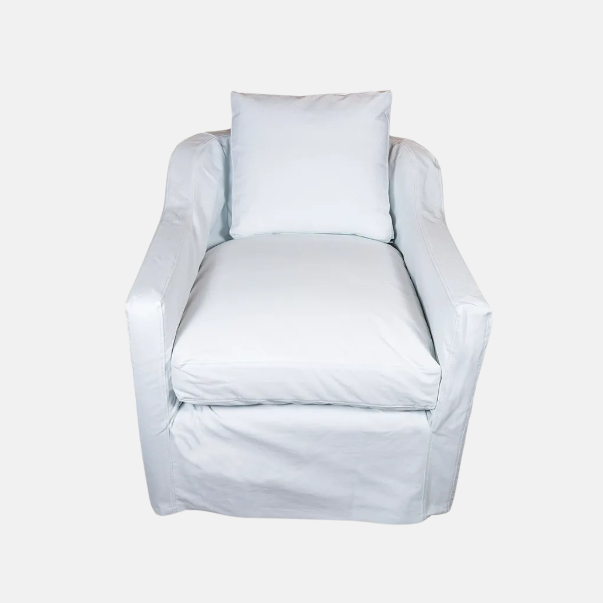 Dune Armchair - White Cotton