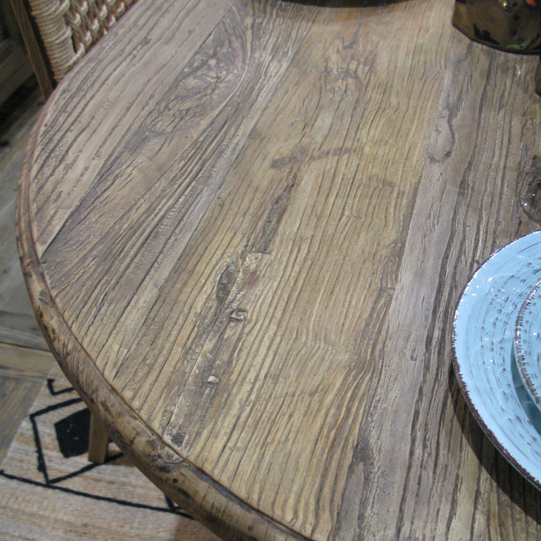 Edwin Oval Elm Dining Table