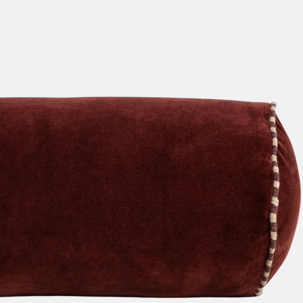 Elliot Bolster Cushion - Oxblood