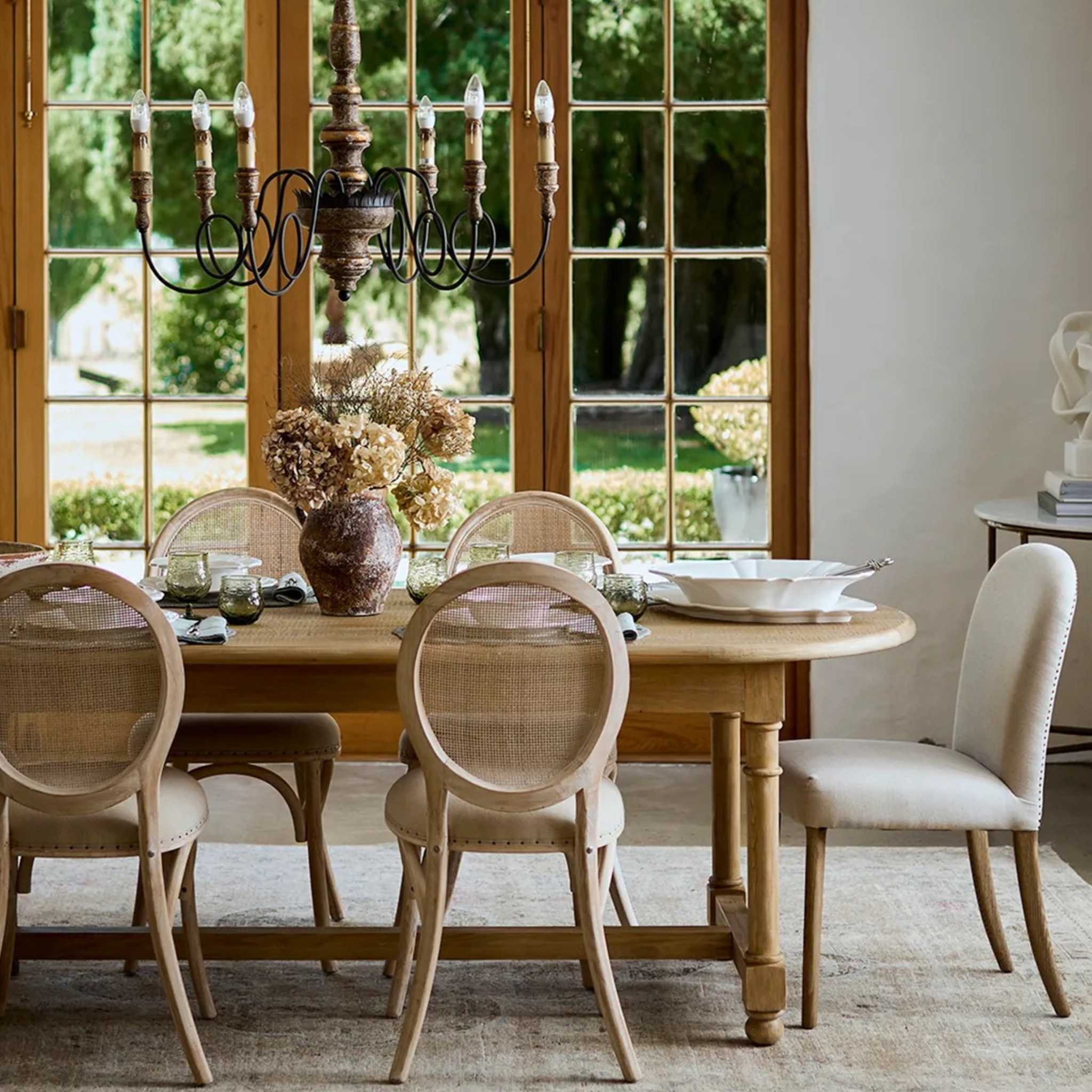 Elodie Dining Table Oval End - Pine