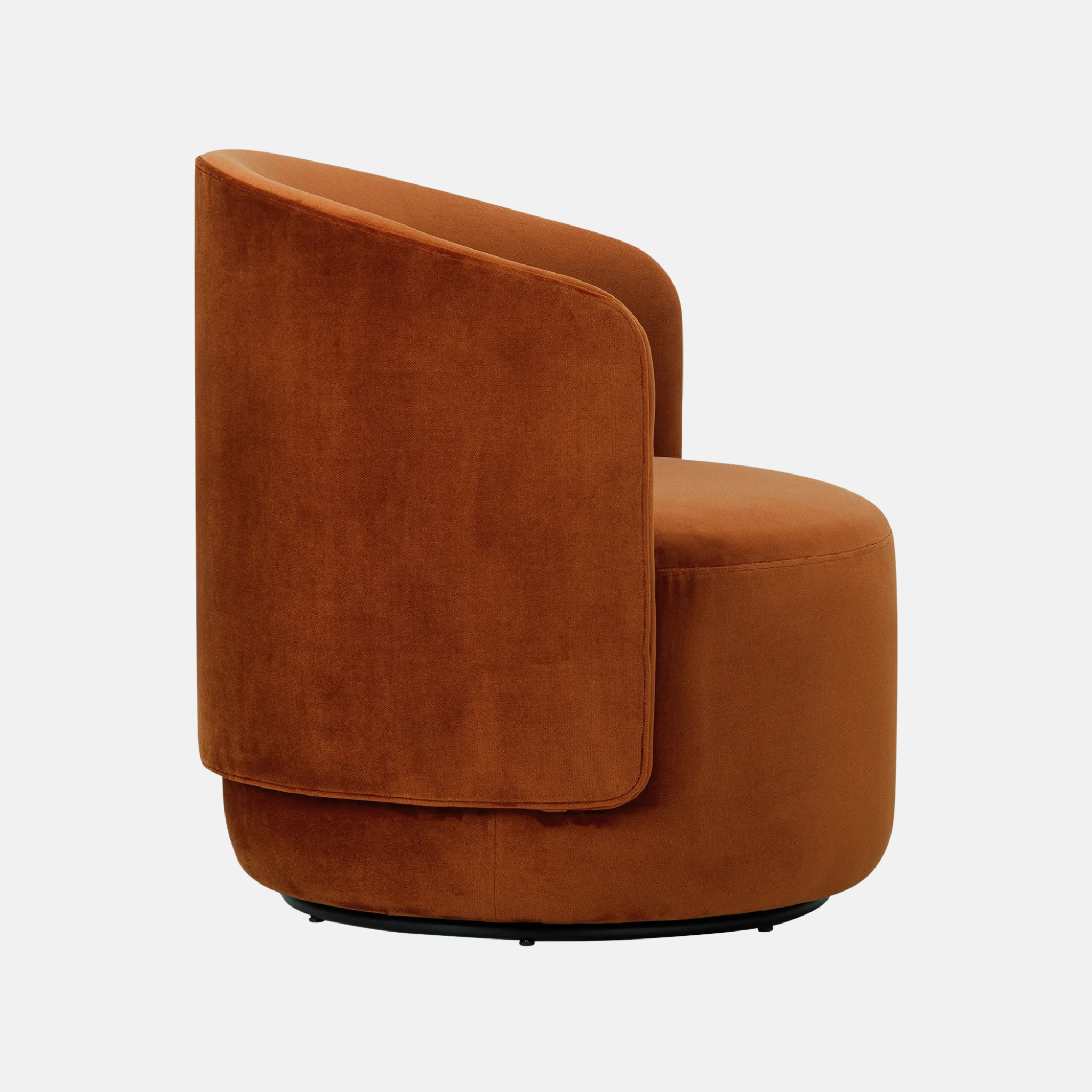 Estella Swivel Armchair - Velvet Rust
