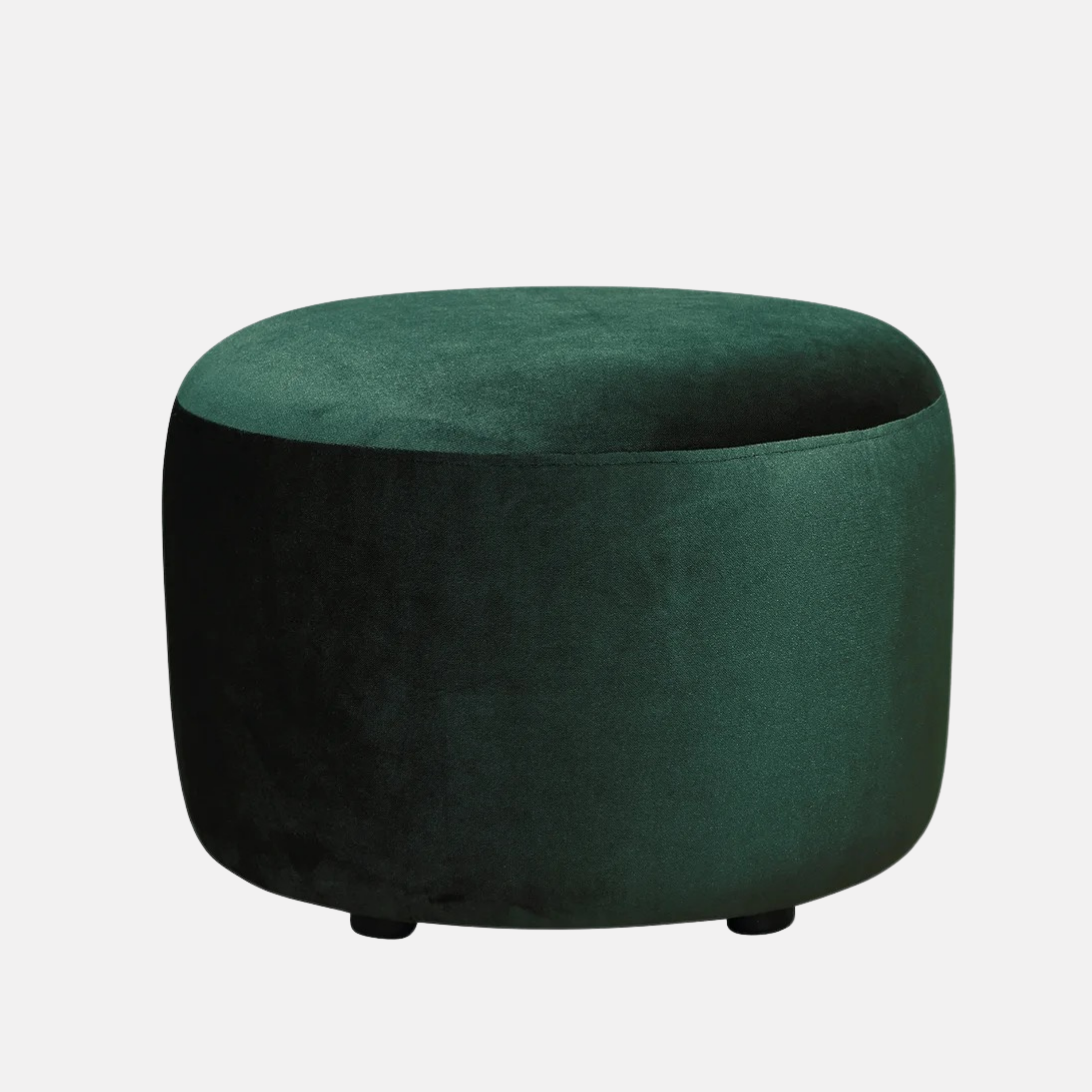 Estella Round Ottoman - Sea Green