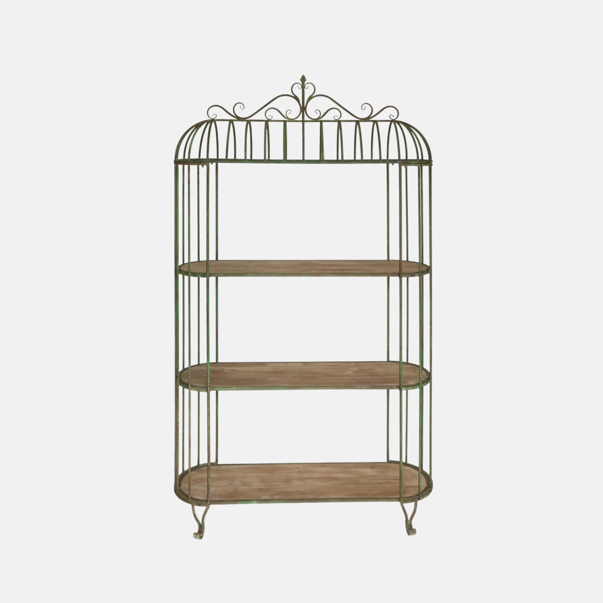 Filigree Iron Shelves