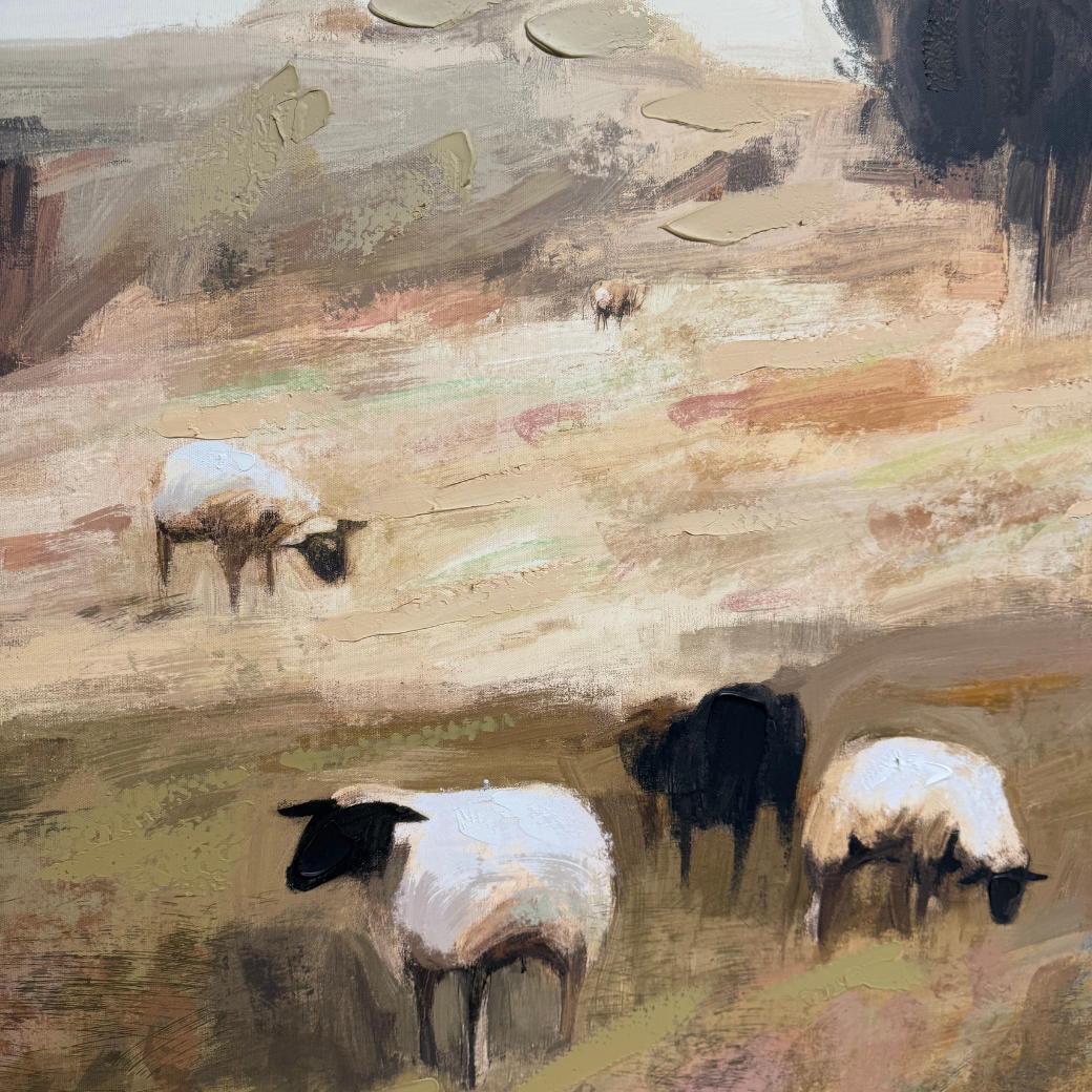 Flock Framed Canvas