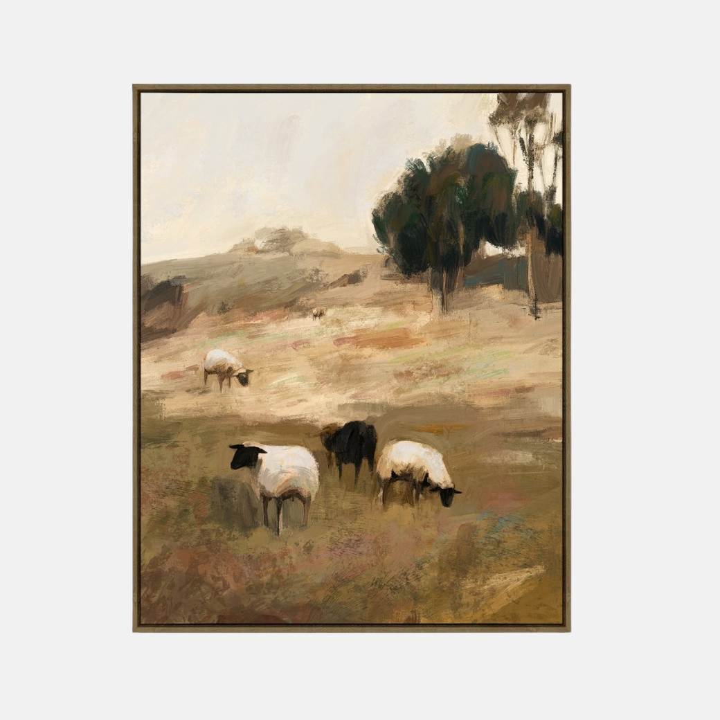 Flock Framed Canvas
