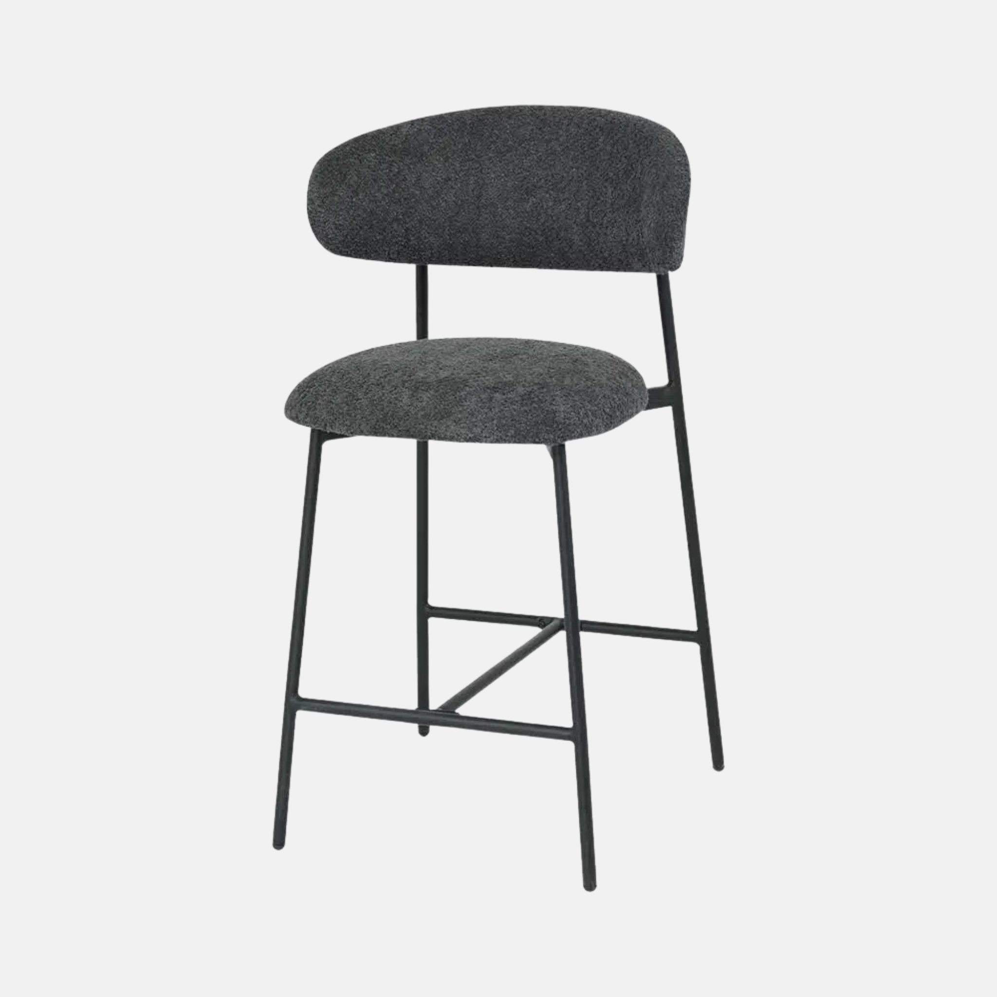 George Counter Stool PAIR  - Charcoal