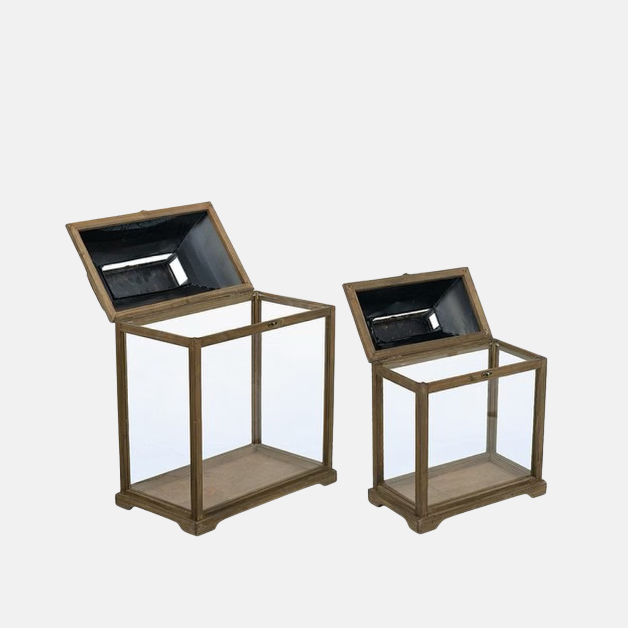 Set of Two Gold Lanterns
