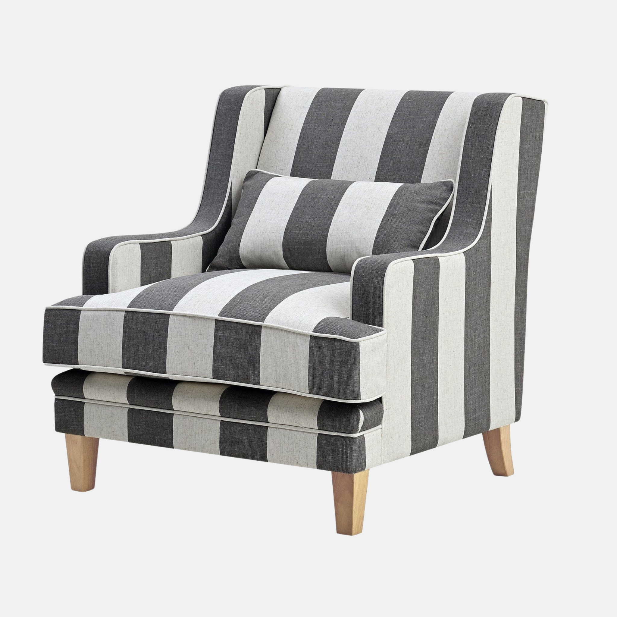 Greenport Armchair -  Grey Stripe