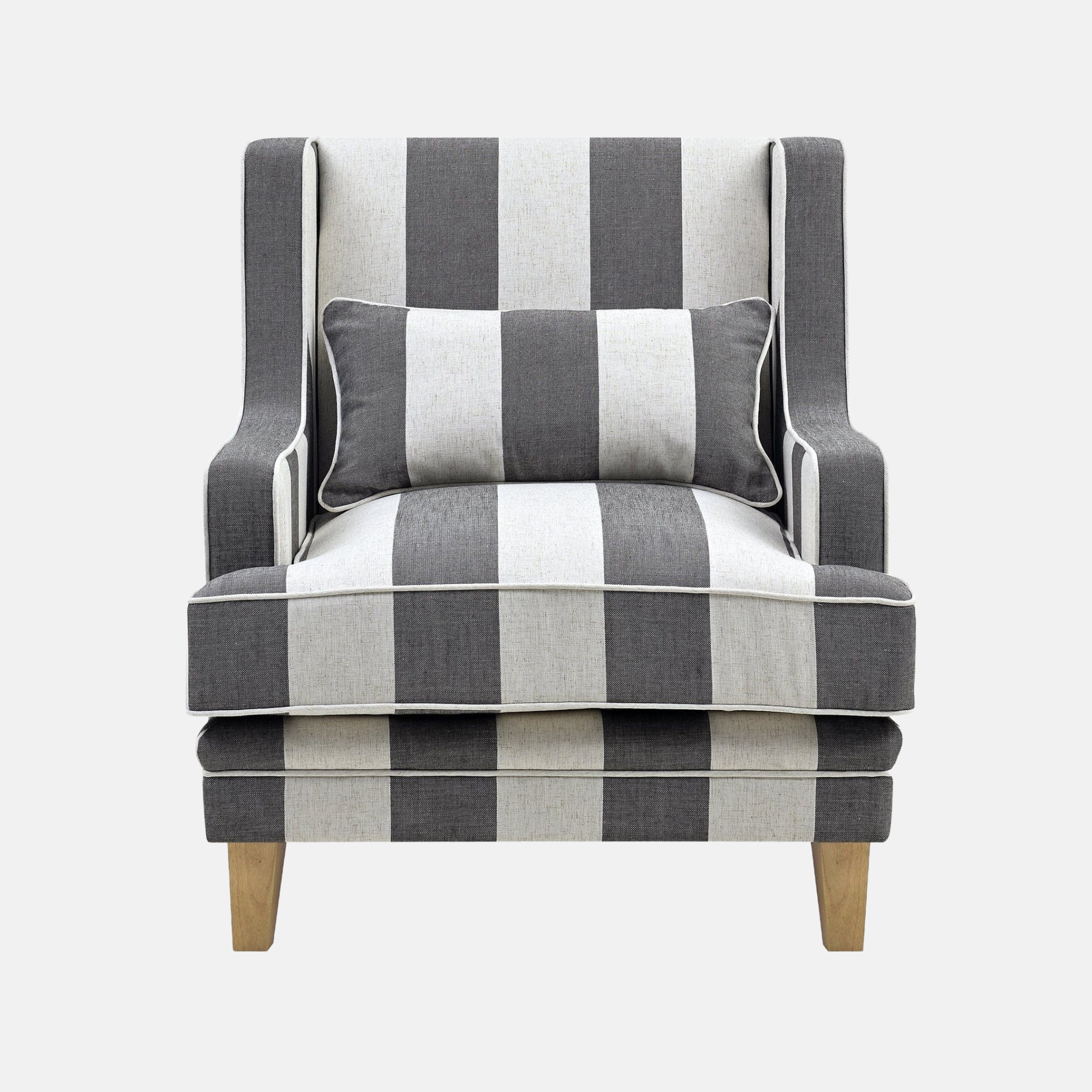 Greenport Armchair -  Grey Stripe