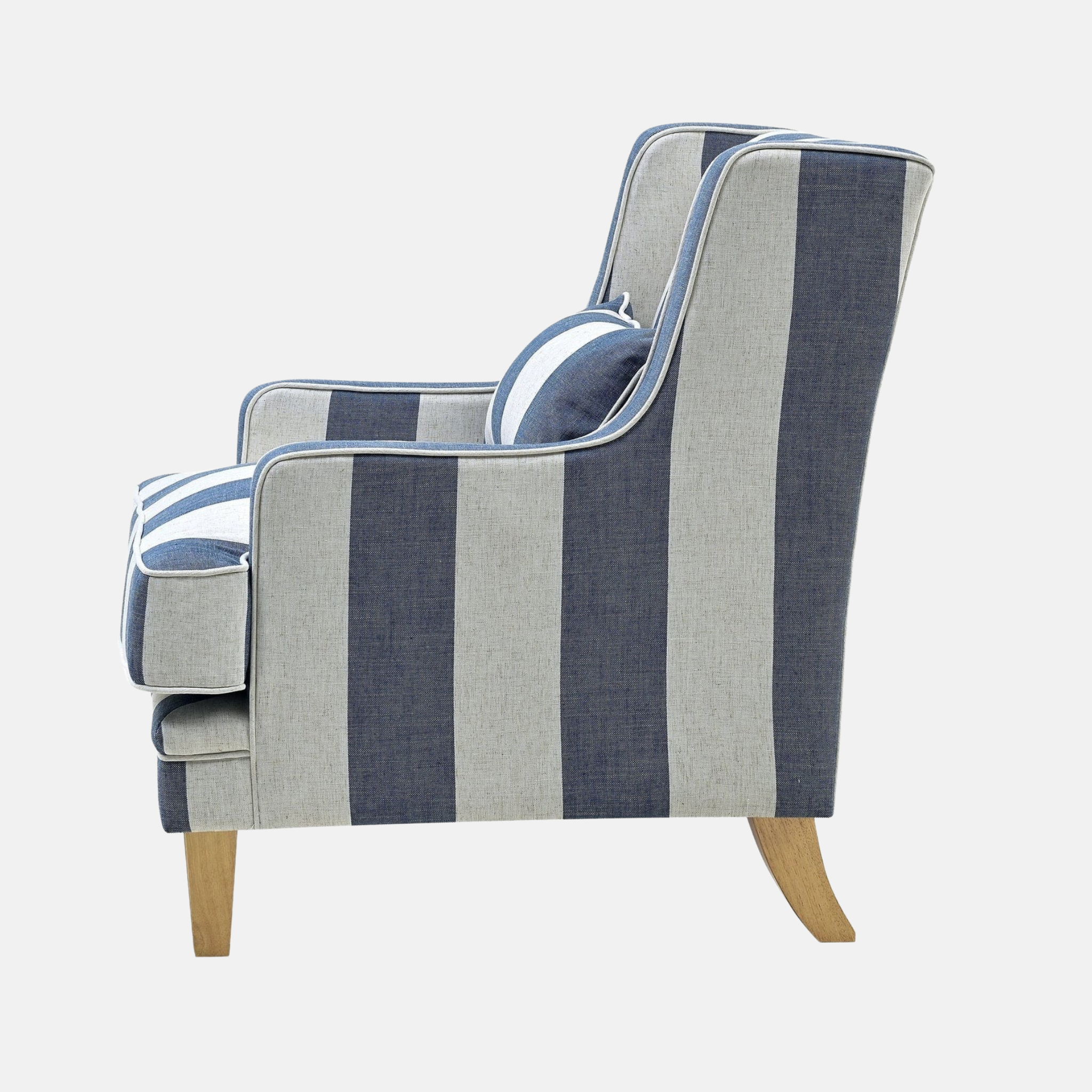 Greenport Armchair - Denim Stripe