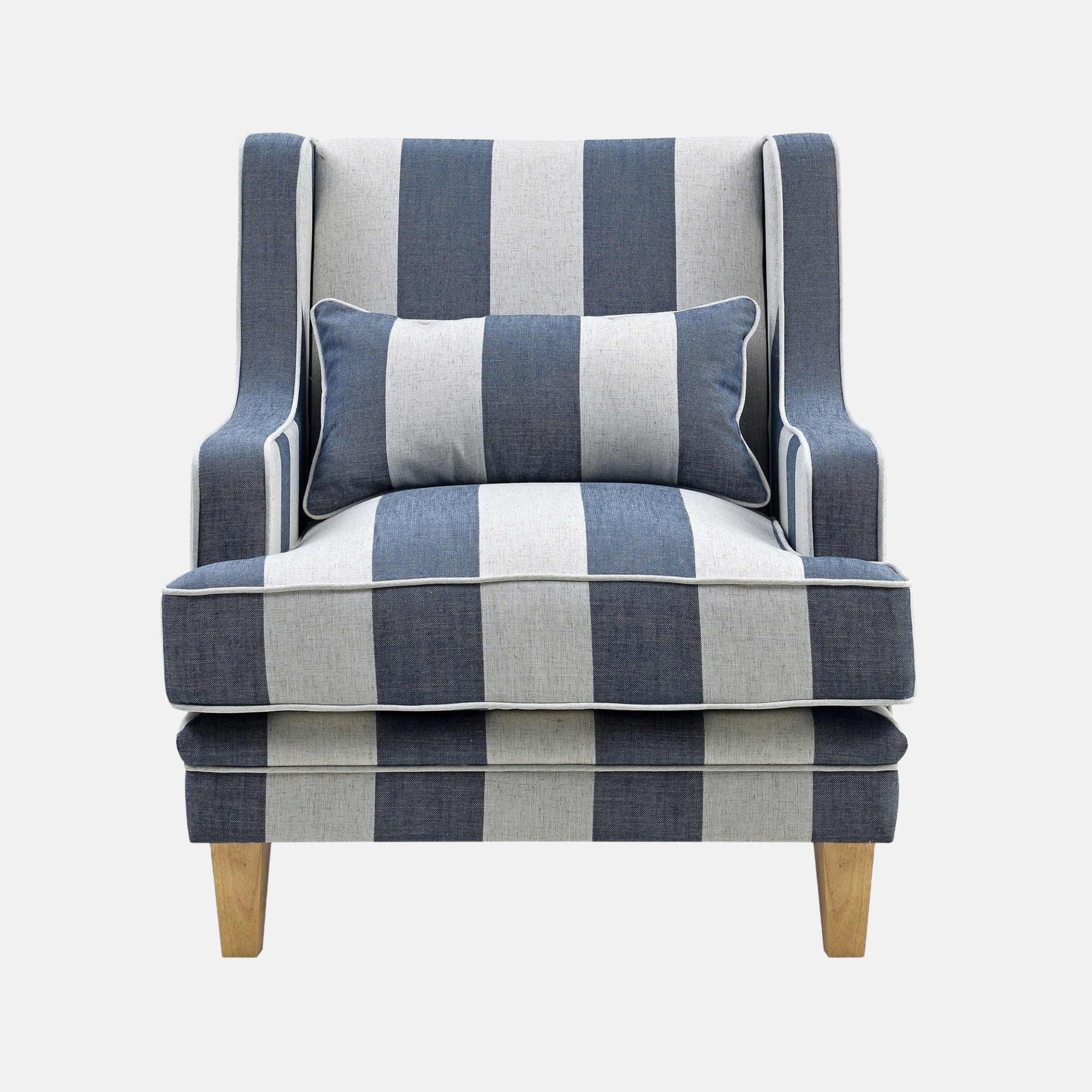 Greenport Armchair - Denim Stripe