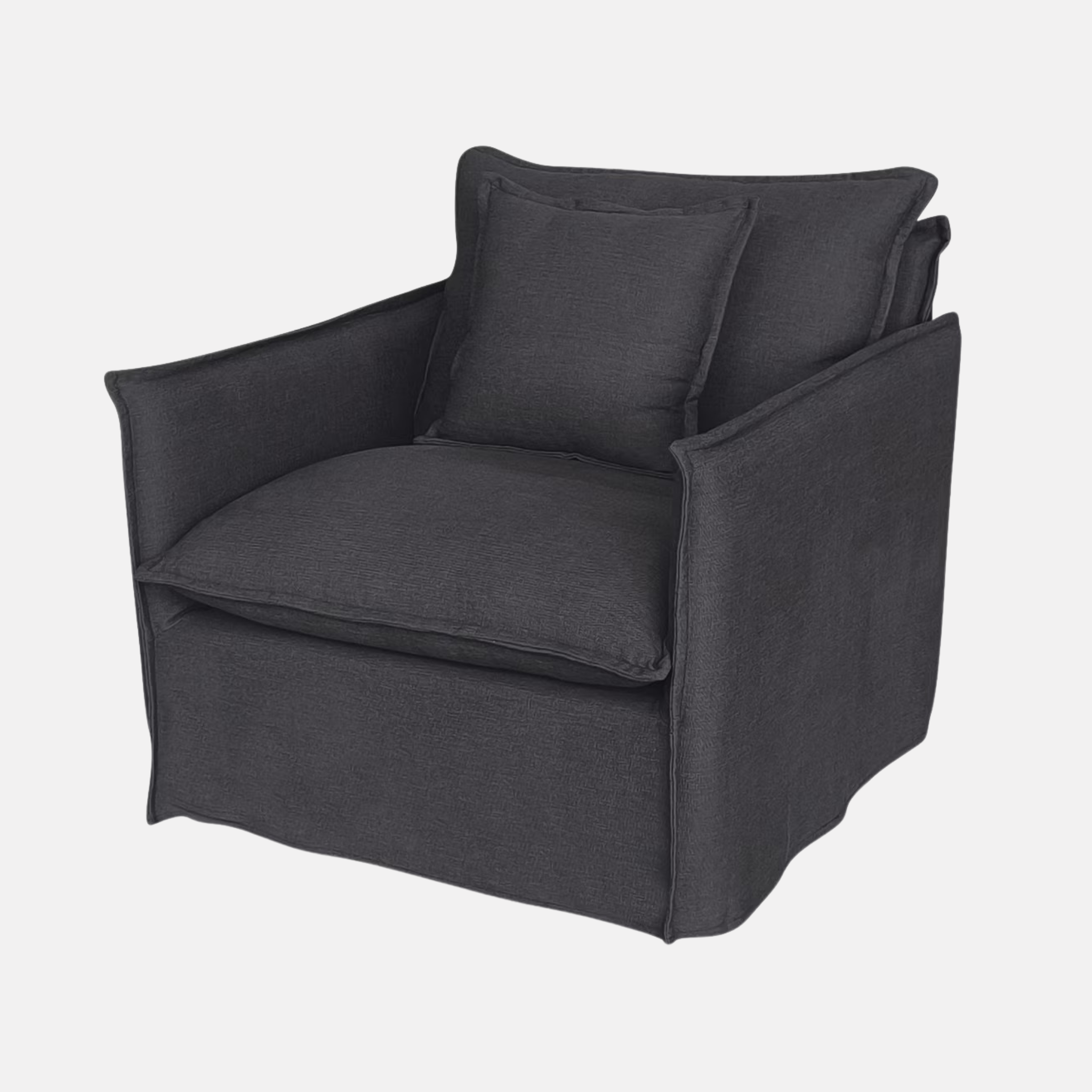 Grove Linen Armchair -  Charcoal