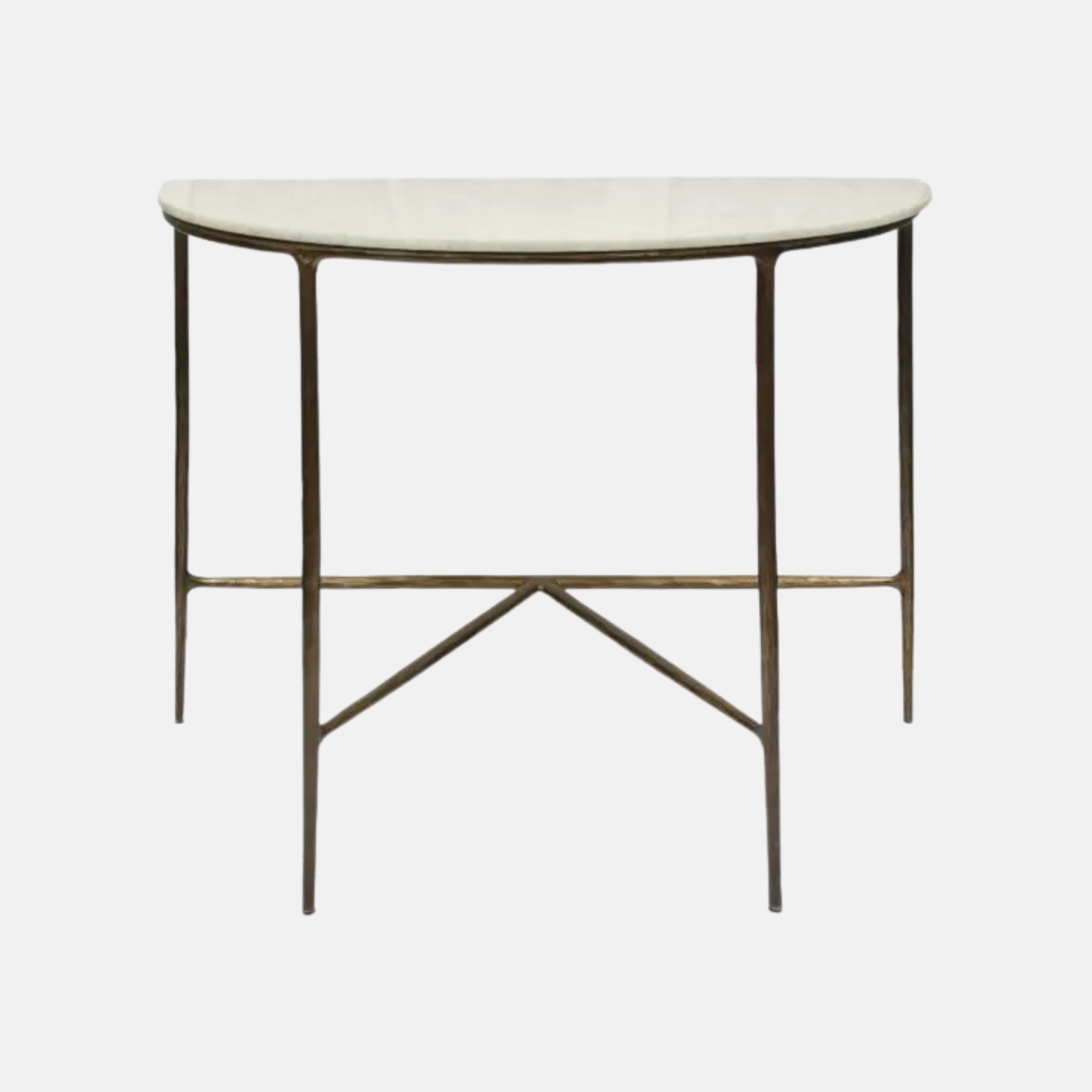 Half Round Marble Console