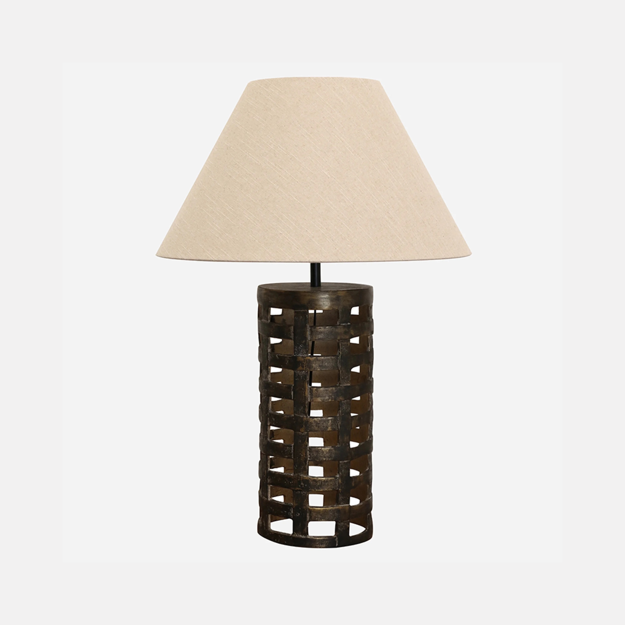 Lattice Iron Lamp