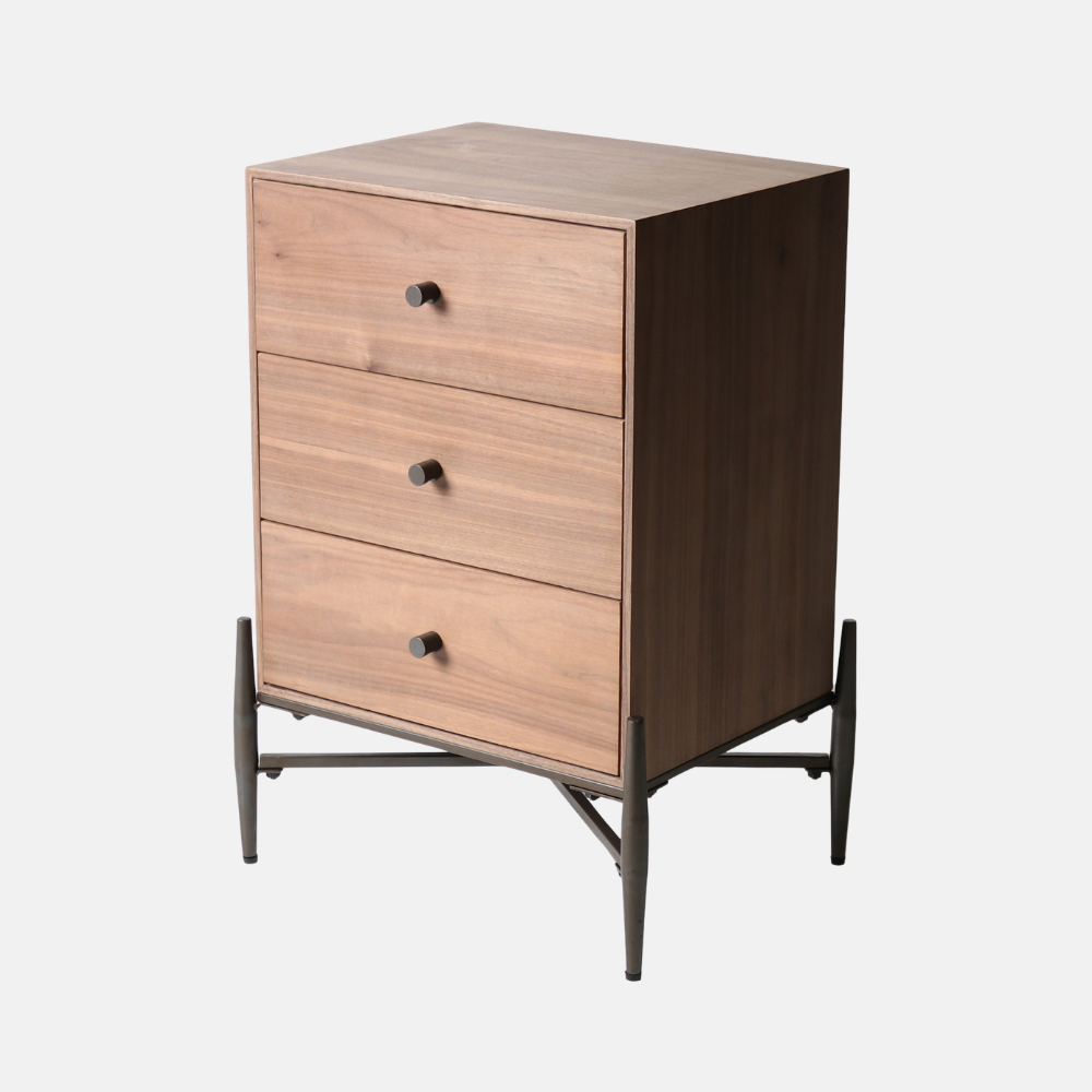Hudson 3 Drawer Side Table