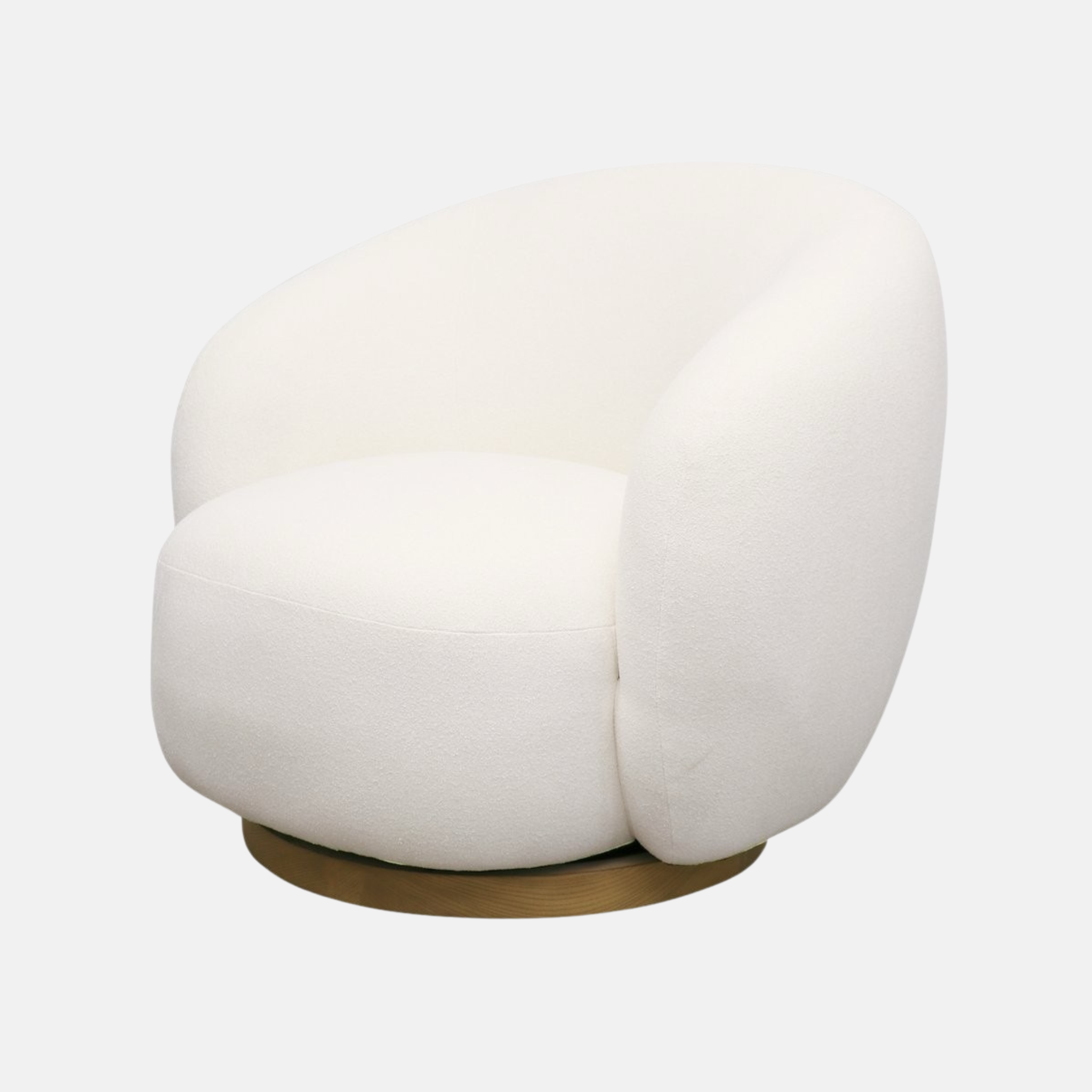 Aaron Swivel Armchair - Cream