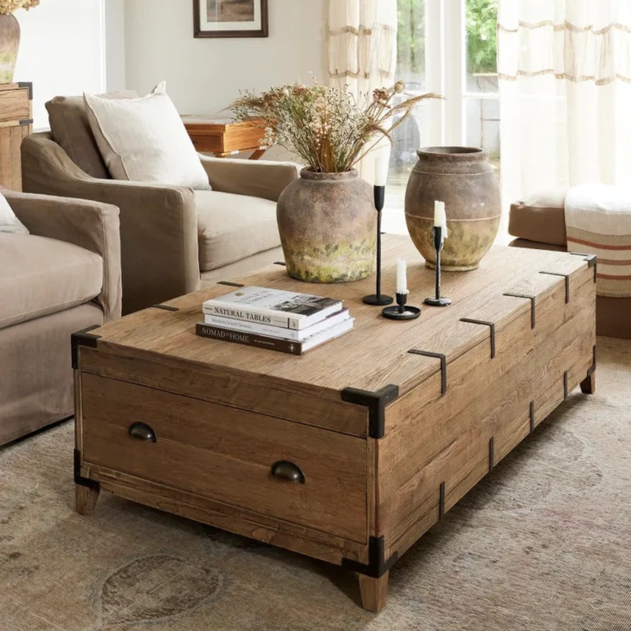 Baldwin Reclaimed Oak Trunk Coffee Table