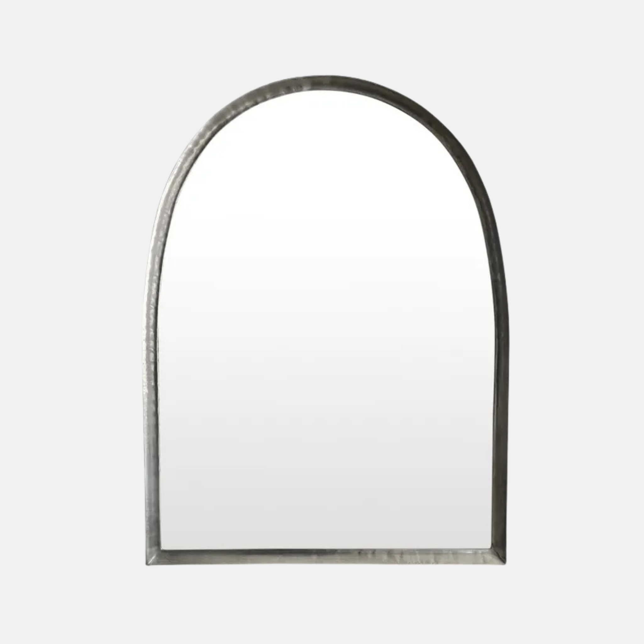 Josephine Oval  Mirror - Pewter