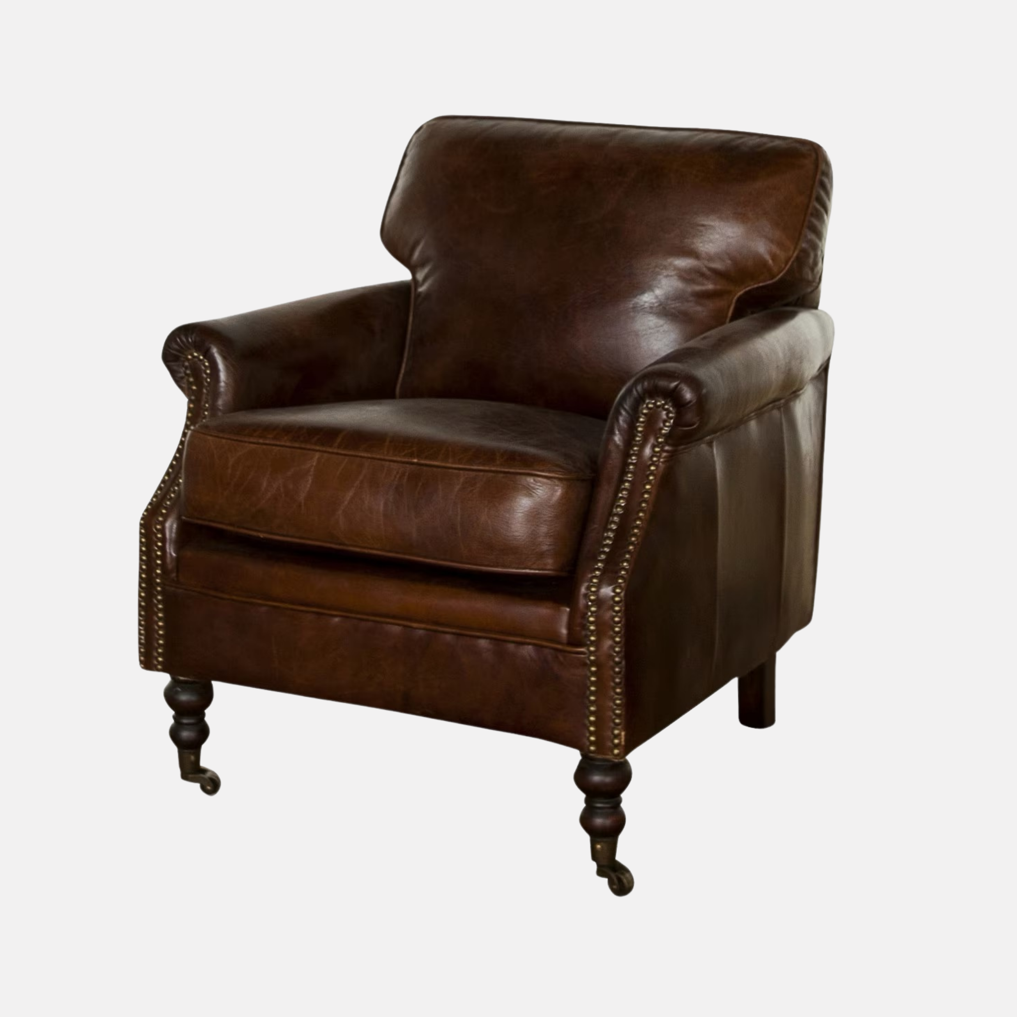 Lancaster Leather Armchair - Vintage Cigar