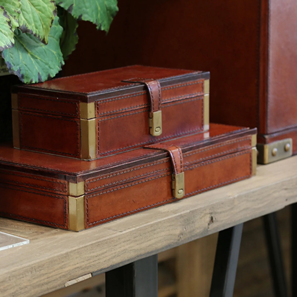 RIVIERA LARGE LEATHER JEWELLERY BOX