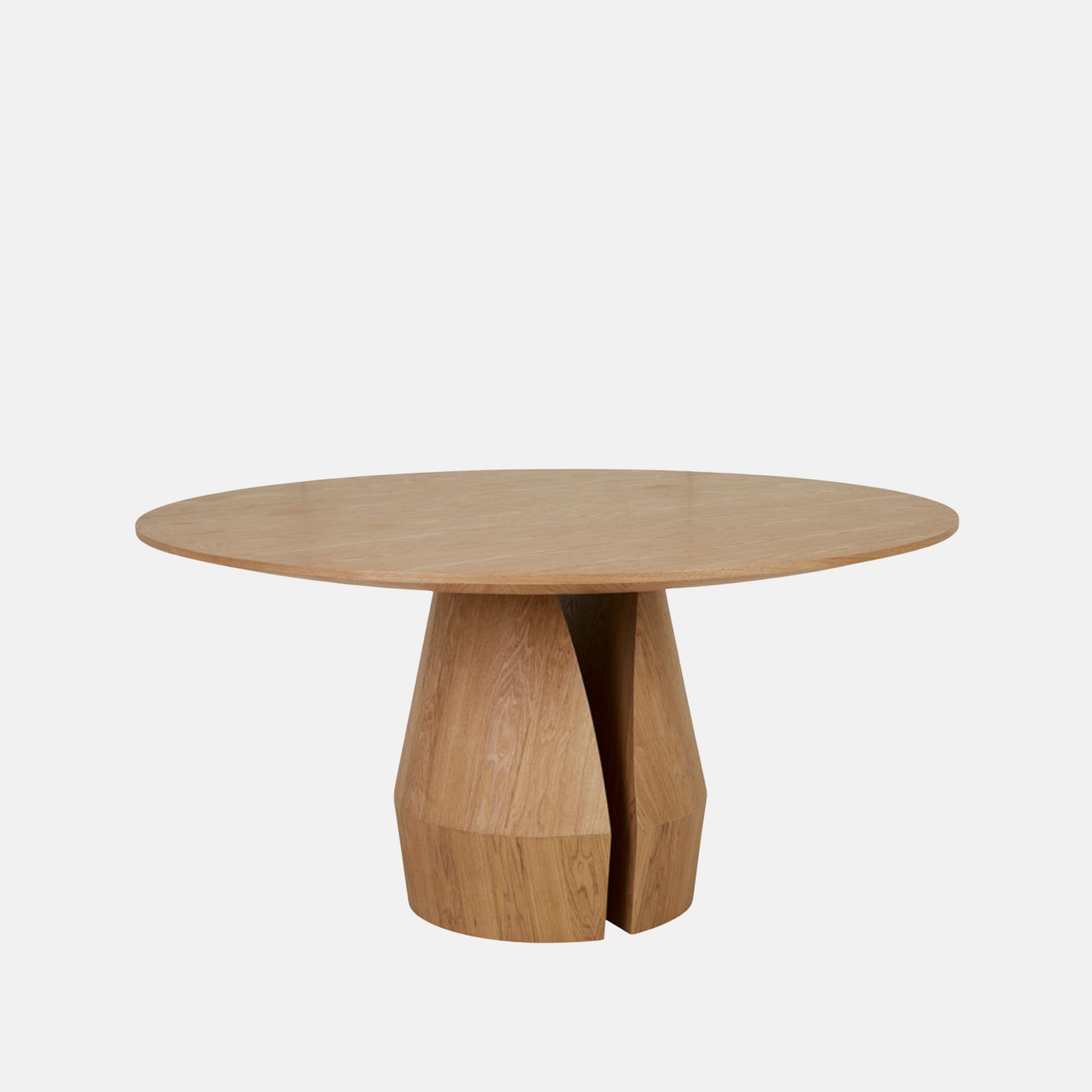 Bloom Round Oak Dining Table - Natural