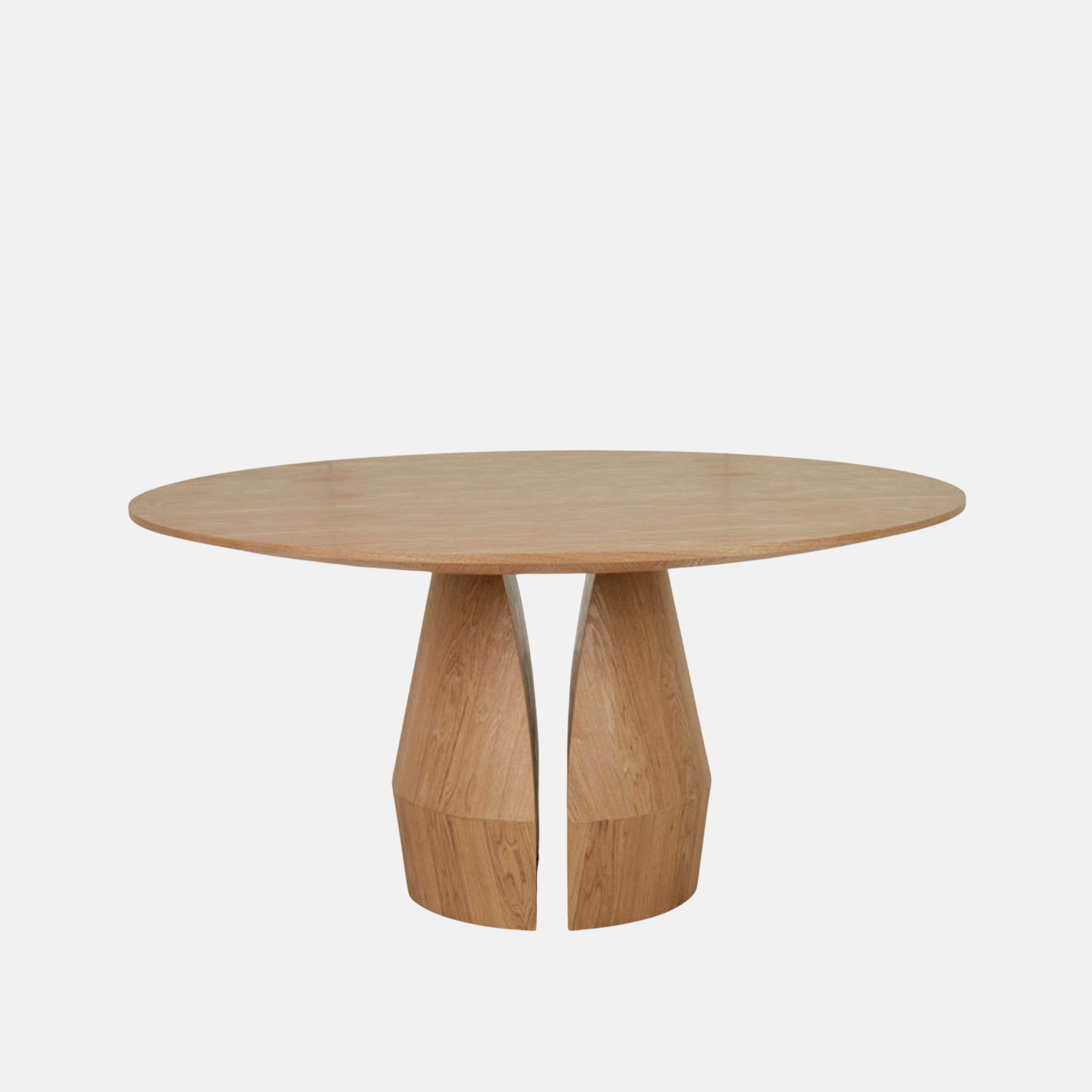 Bloom Round Oak Dining Table - Natural