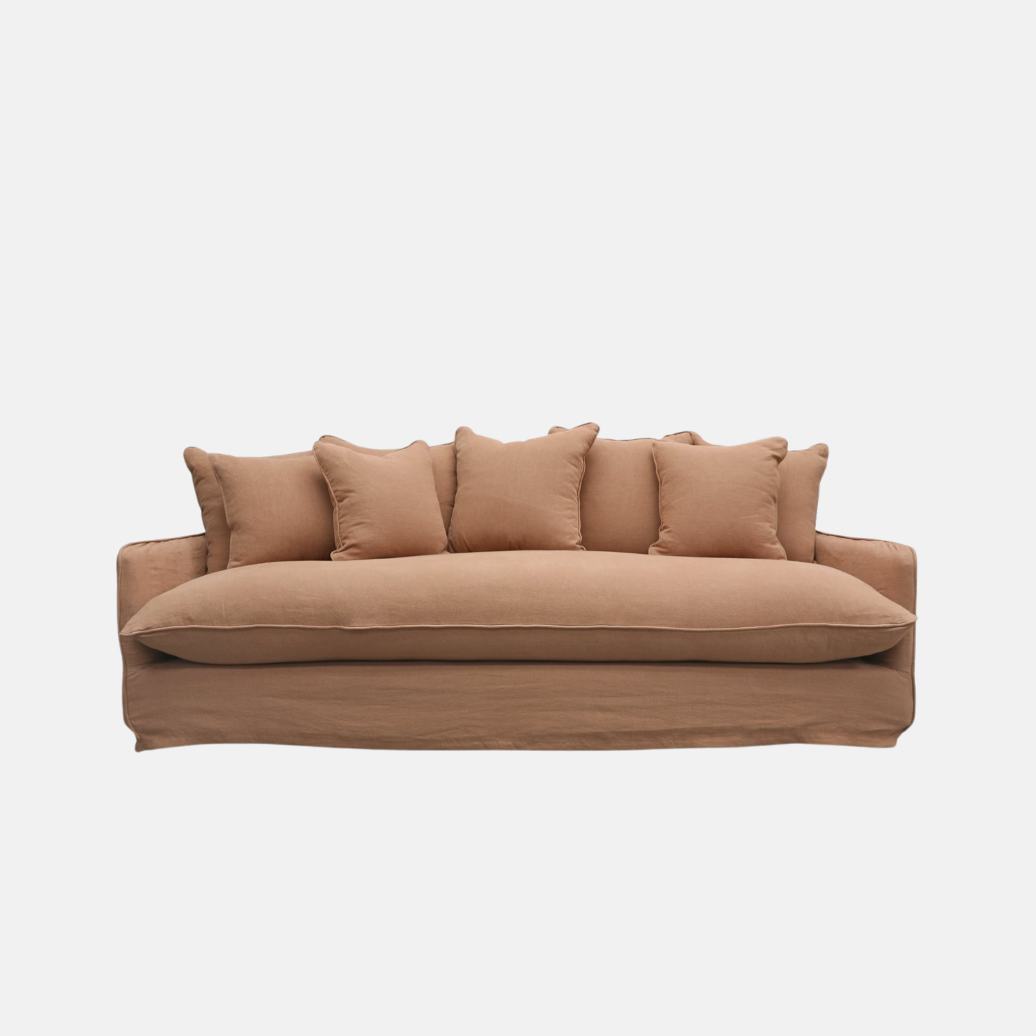 Lotus Slipcover Sofa - Brick