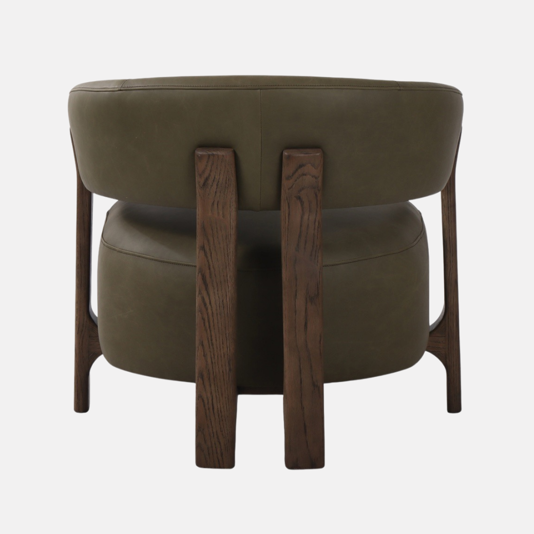 Luca Armchair - Olive Leather