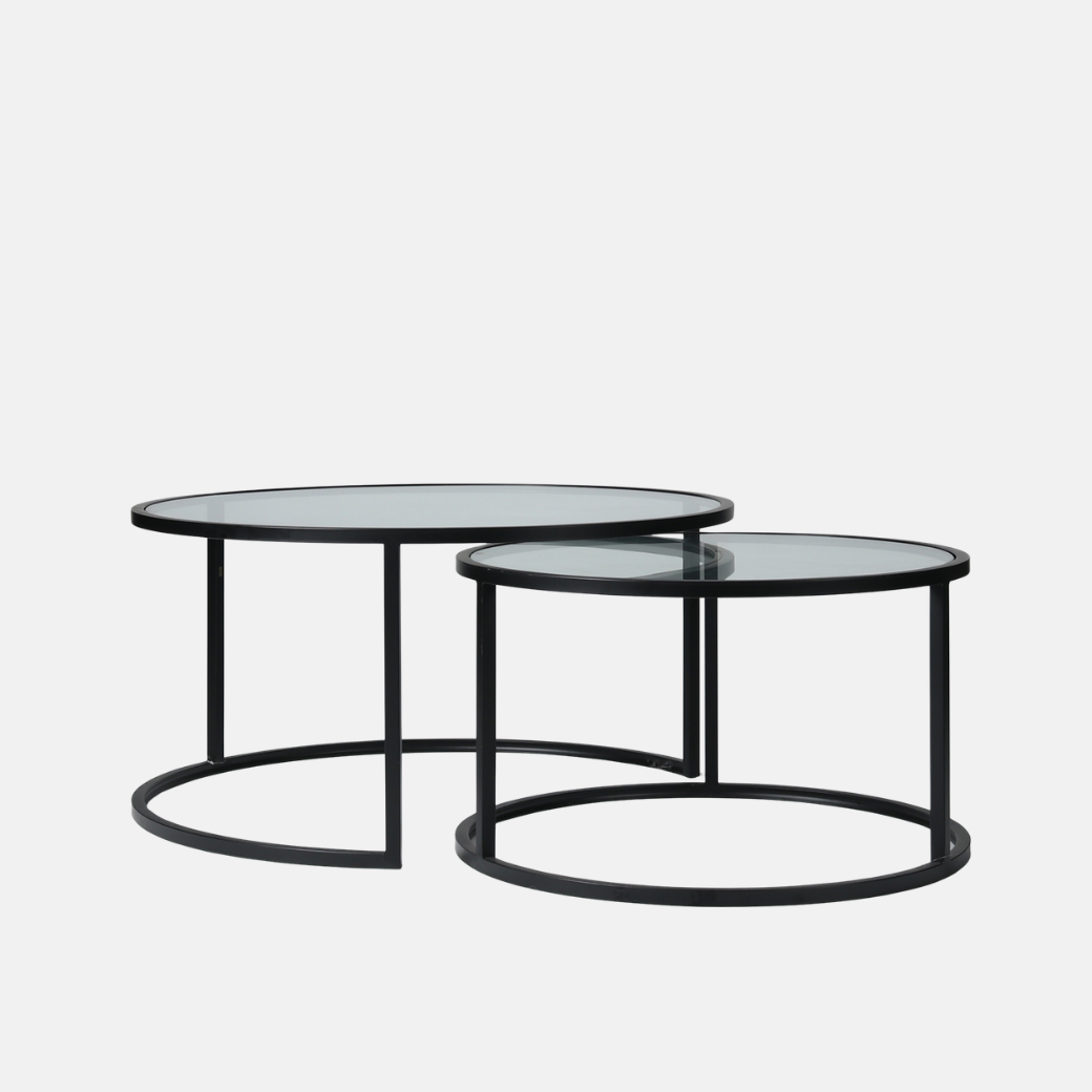 Luca Nesting Coffee Tables – Black
