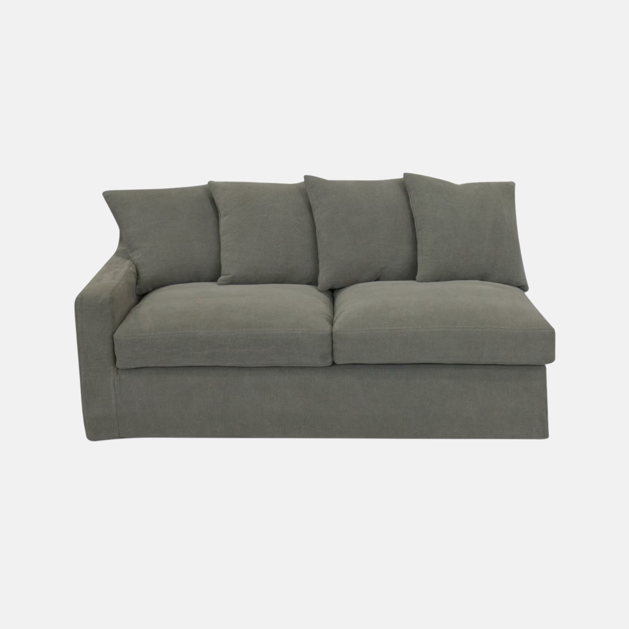 Lucca Sectional Sofa LH - Olive
