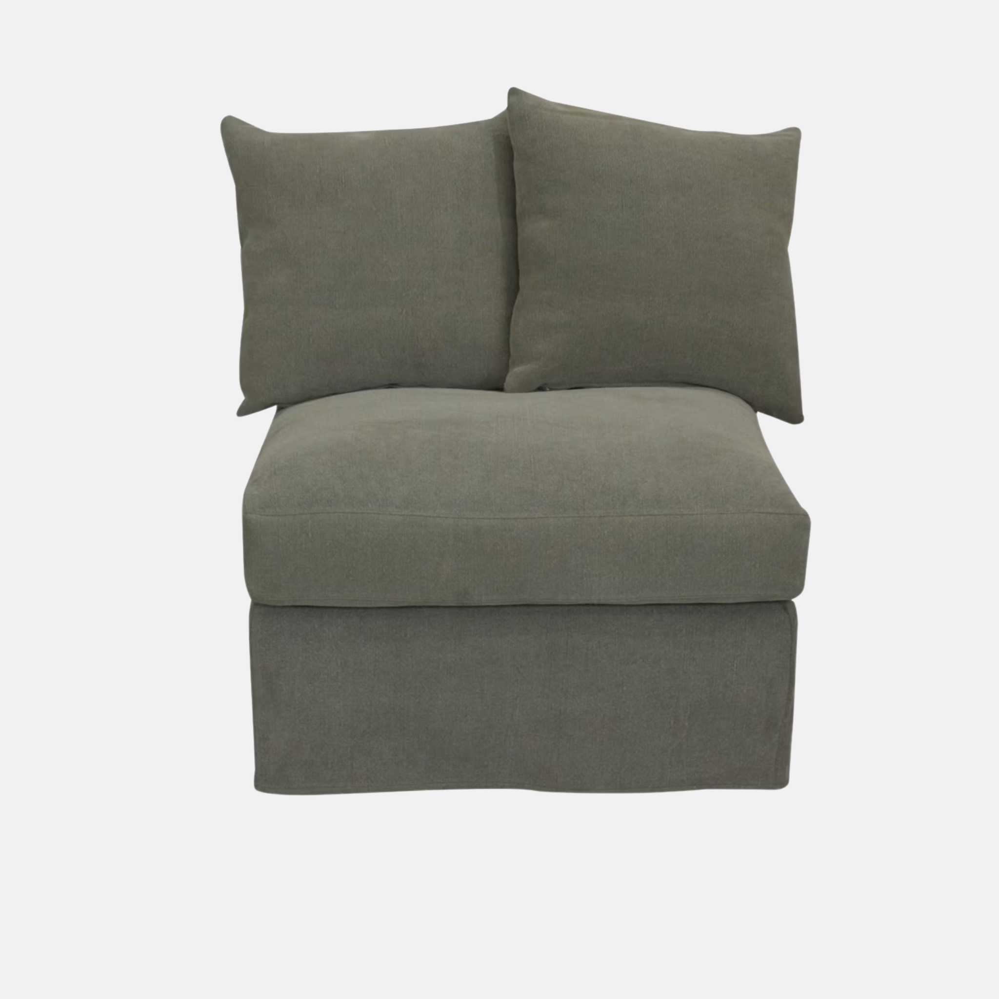 Lucca Sectional Sofa Single Seat - Olive