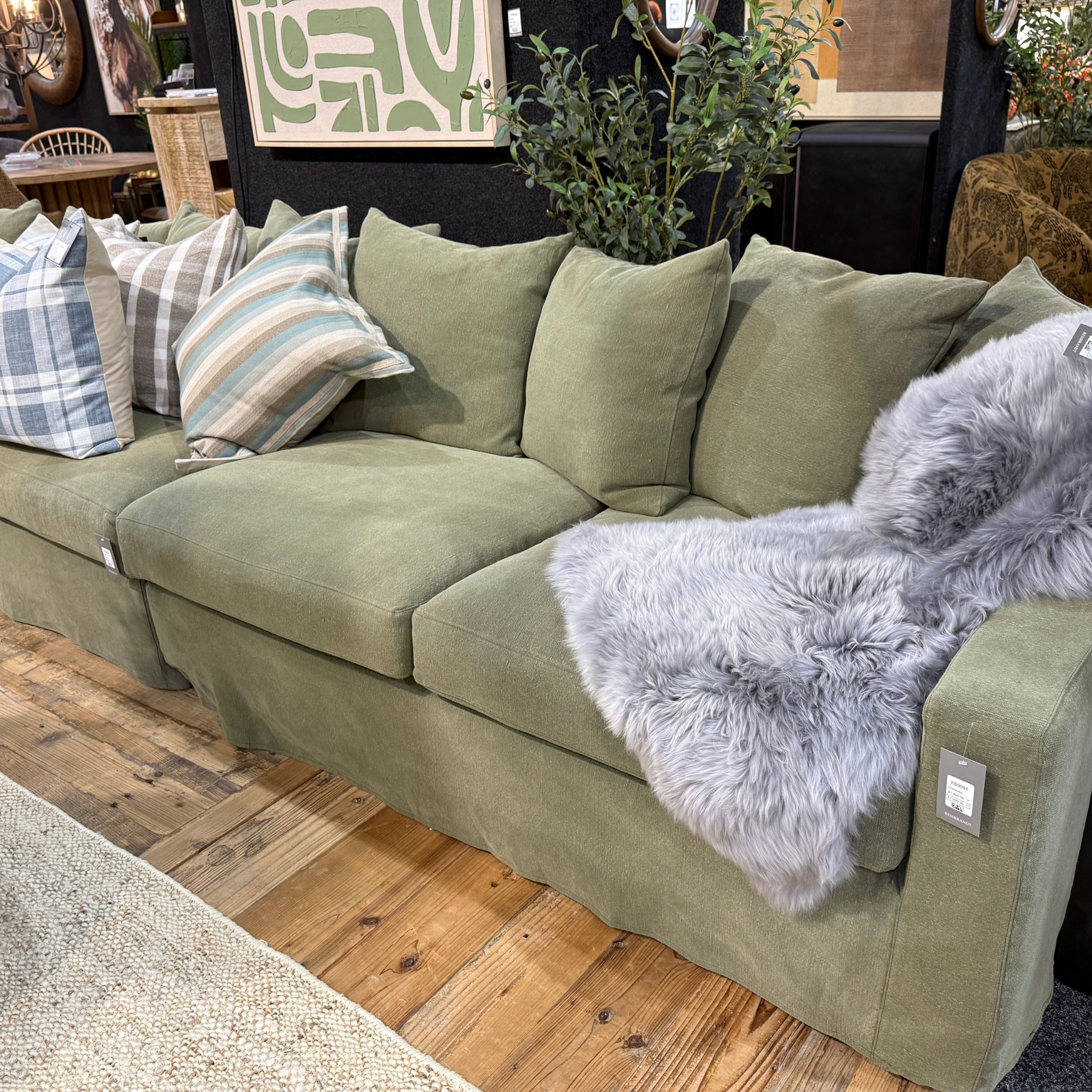 Lucca Sectional Sofa RH - Olive