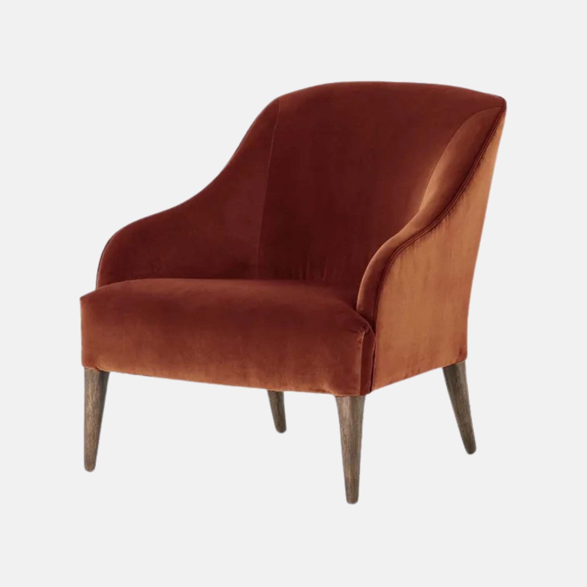 Lupita Velvet Armchair - Cinnamon