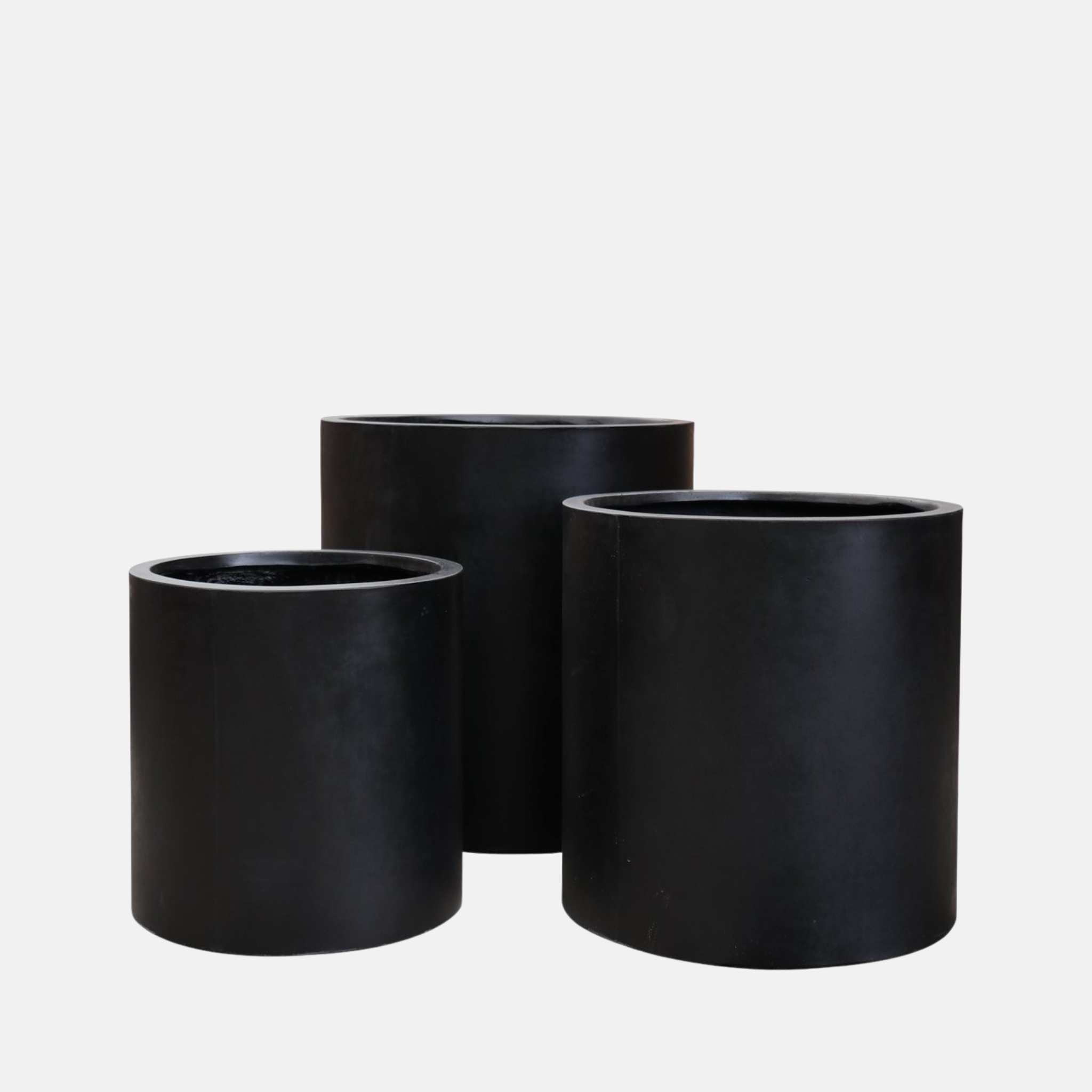 Mikonui Cylinder Planter - Black