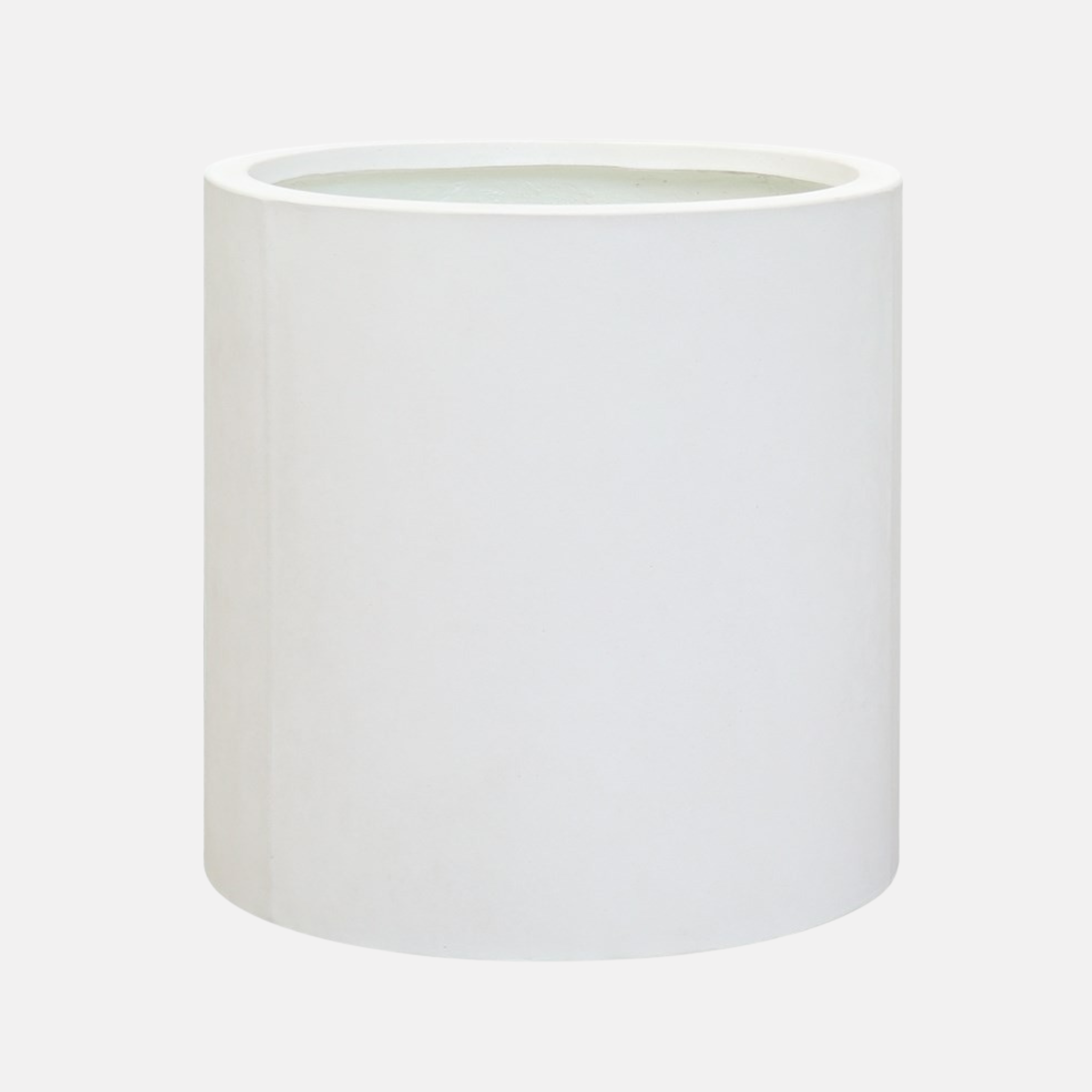 Mikonui Cylinder Planter - White Cement