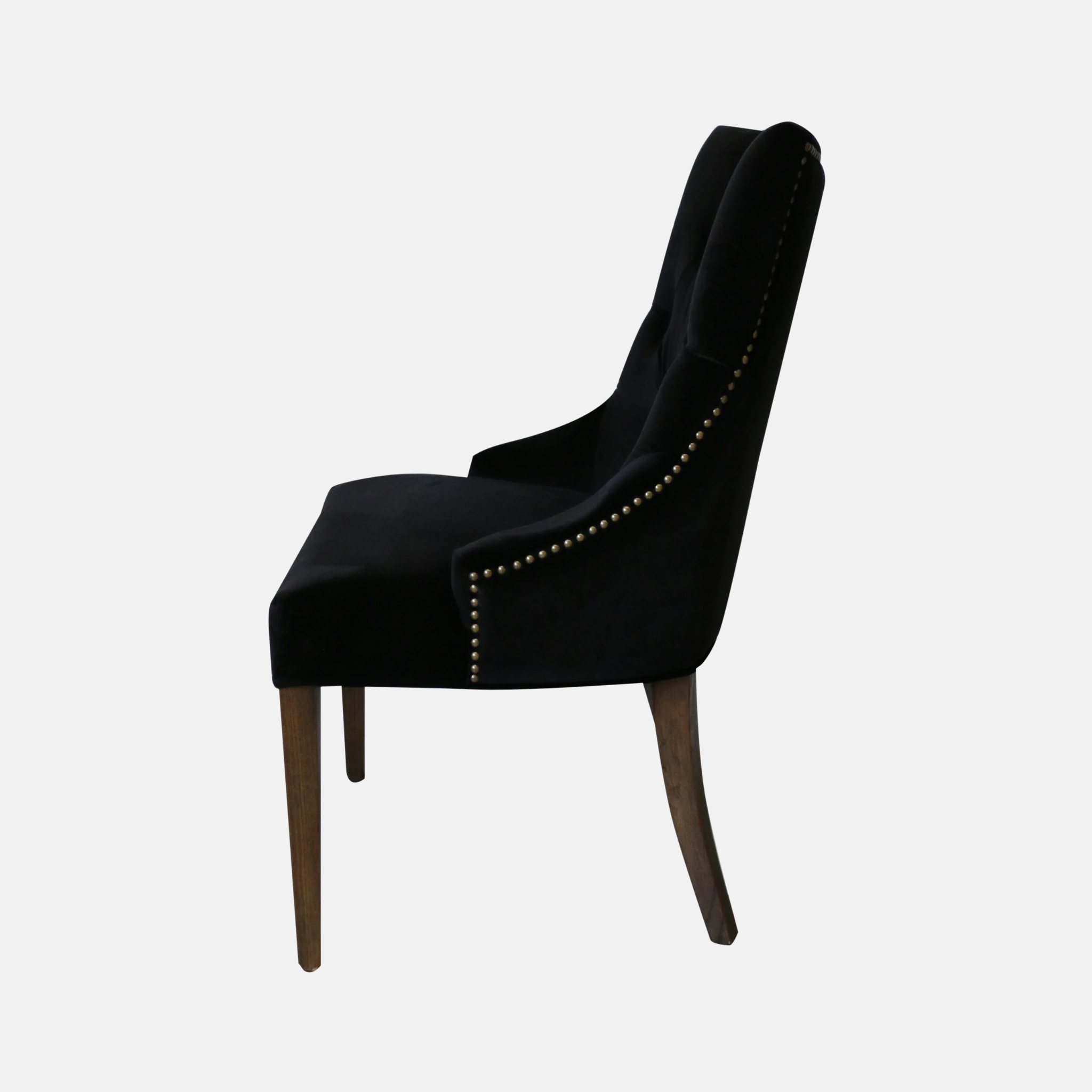 Martine Dining Chair - Black Velvet