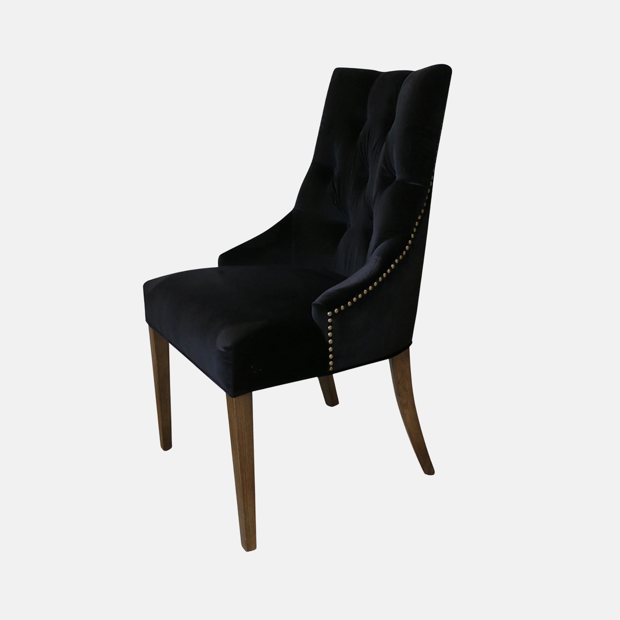 Martine Dining Chair - Black Velvet