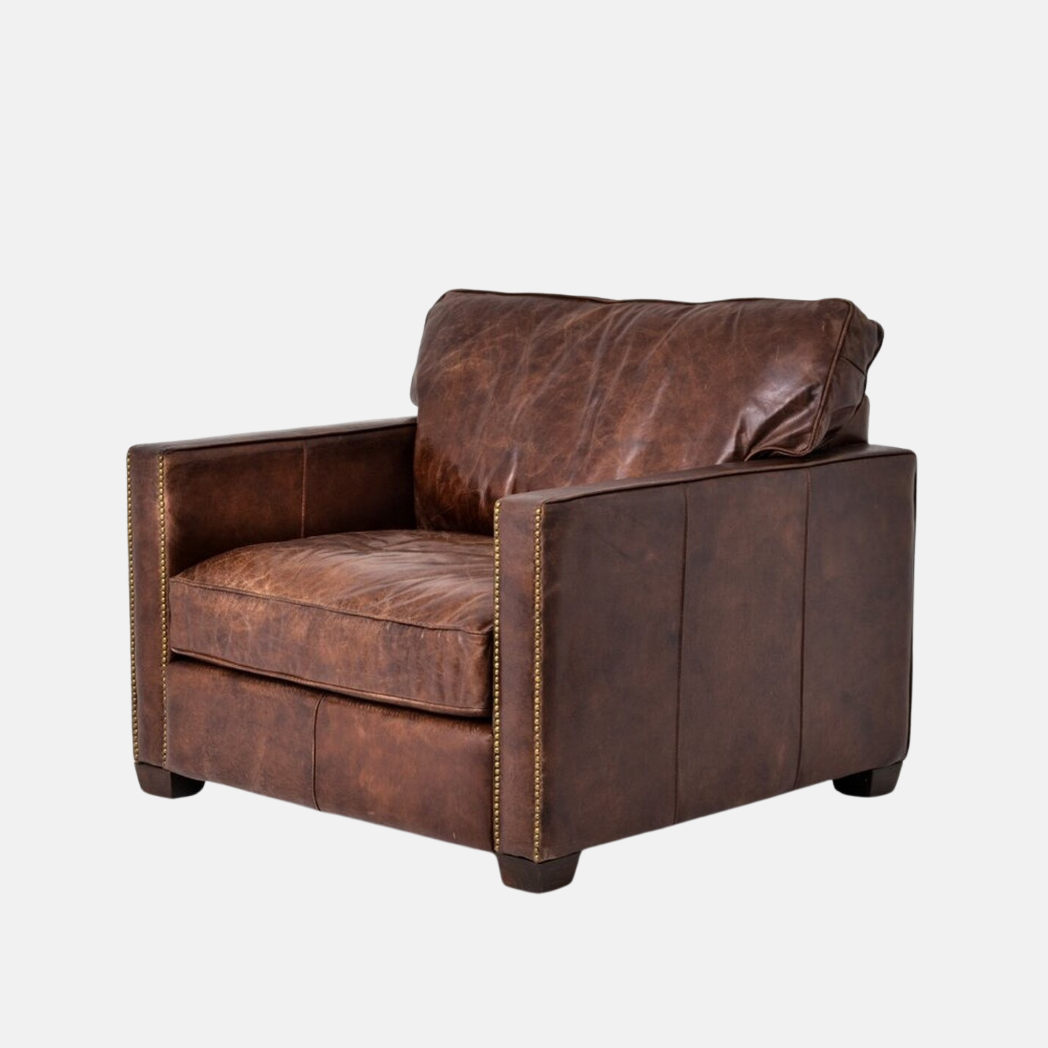 Mason Leather Armchair - Cigar Brown