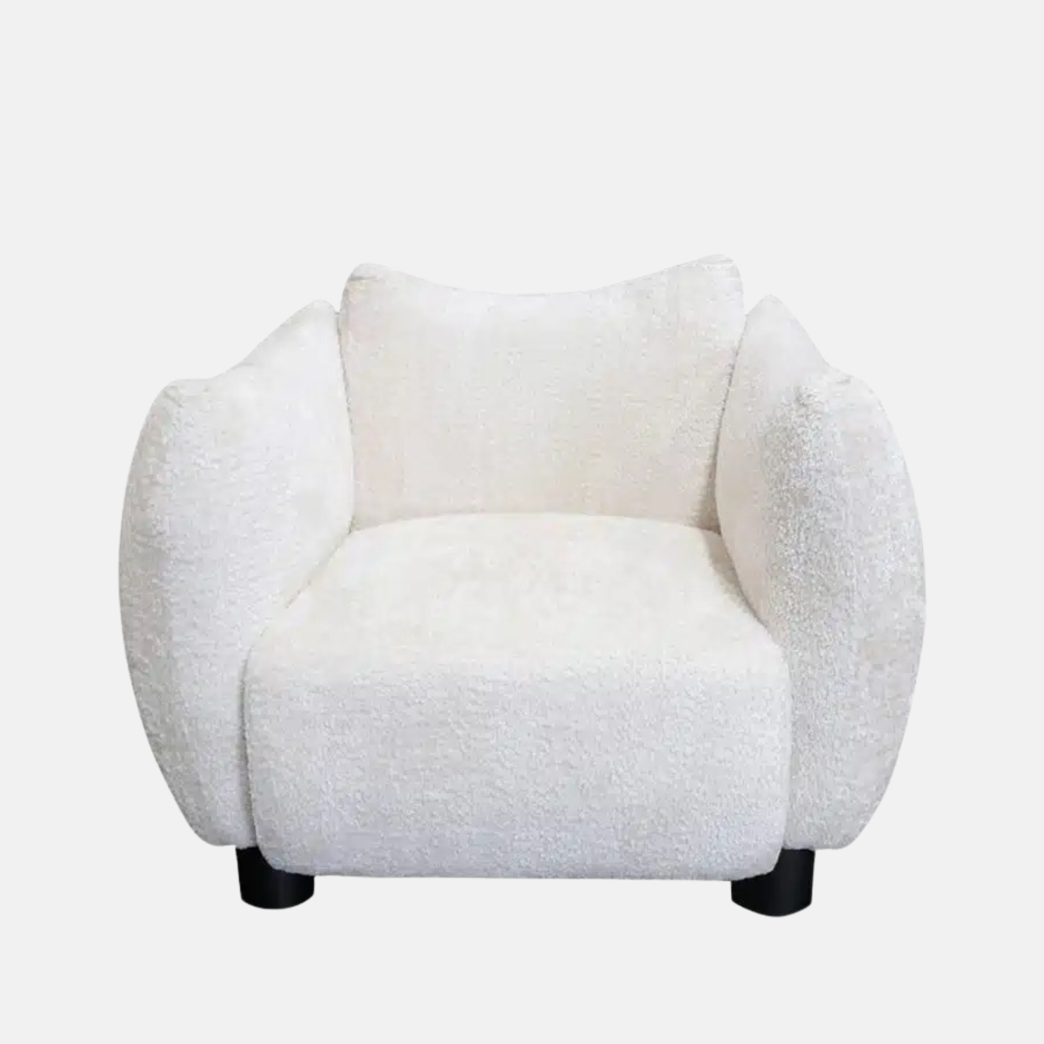 Maui Velvet Armchair - Ivory
