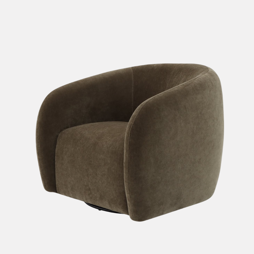 Max Swivel Armchair - Moss