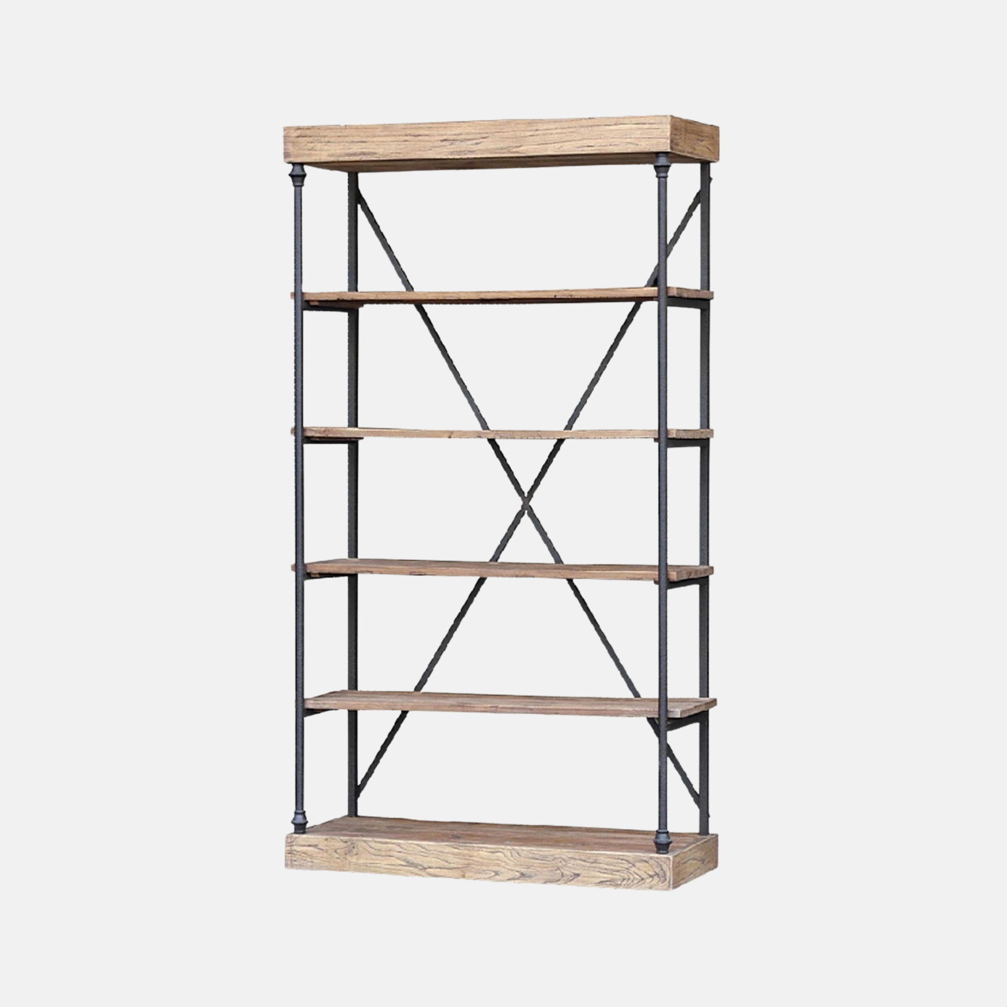 Miller Elm & Iron Shelves - Medium