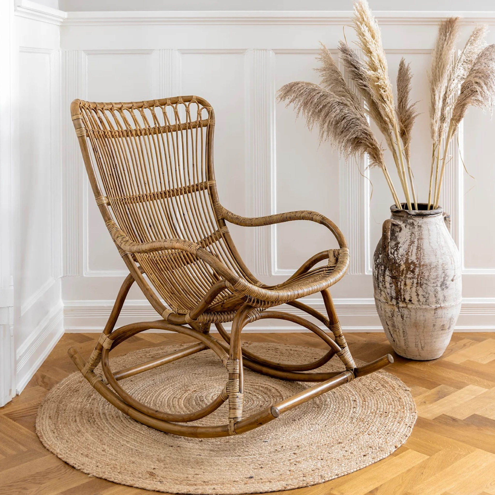 Monet Rocking Rattan Armchair
