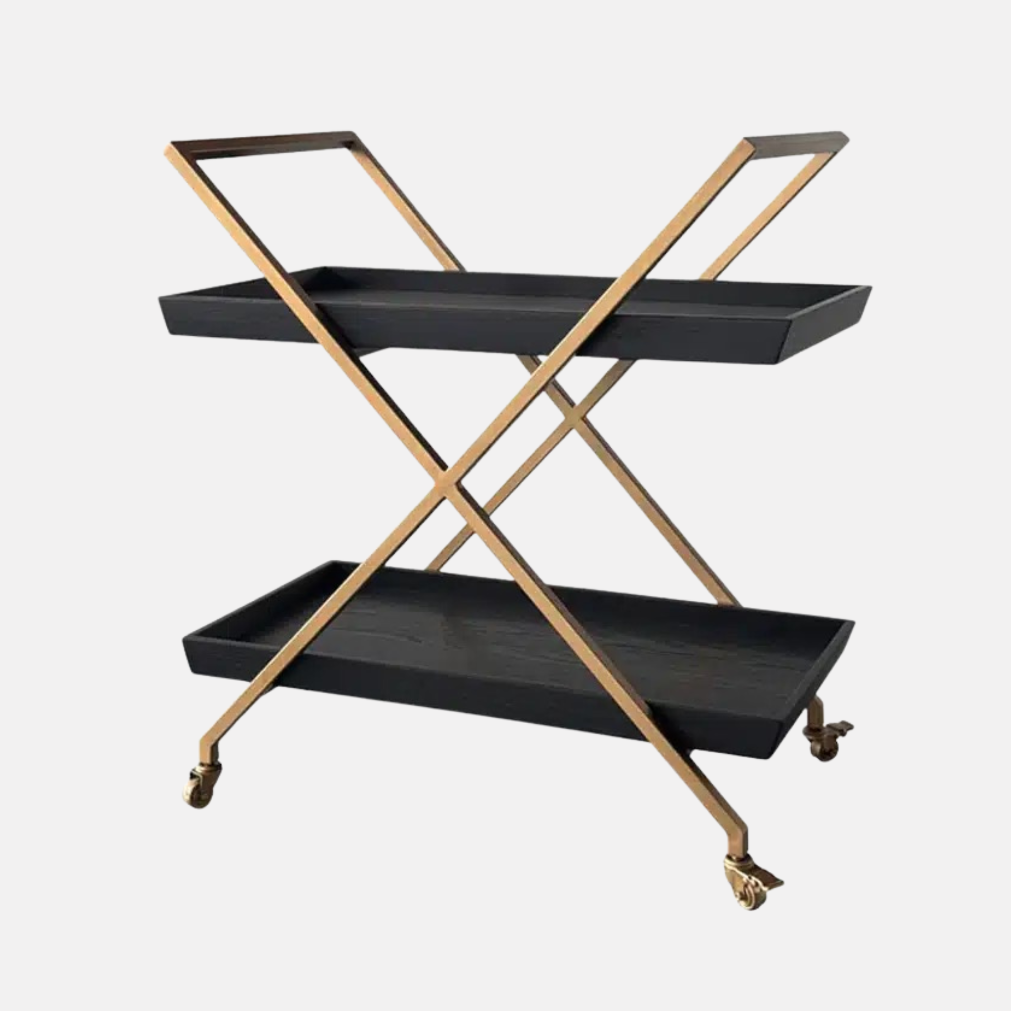 Monterey Bar Cart - Black Oak
