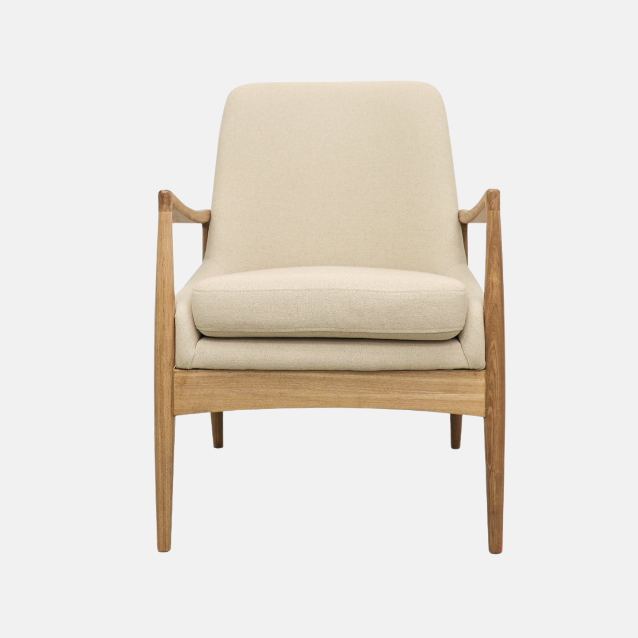 Morley Ash Wood Armchair - Natural Linen