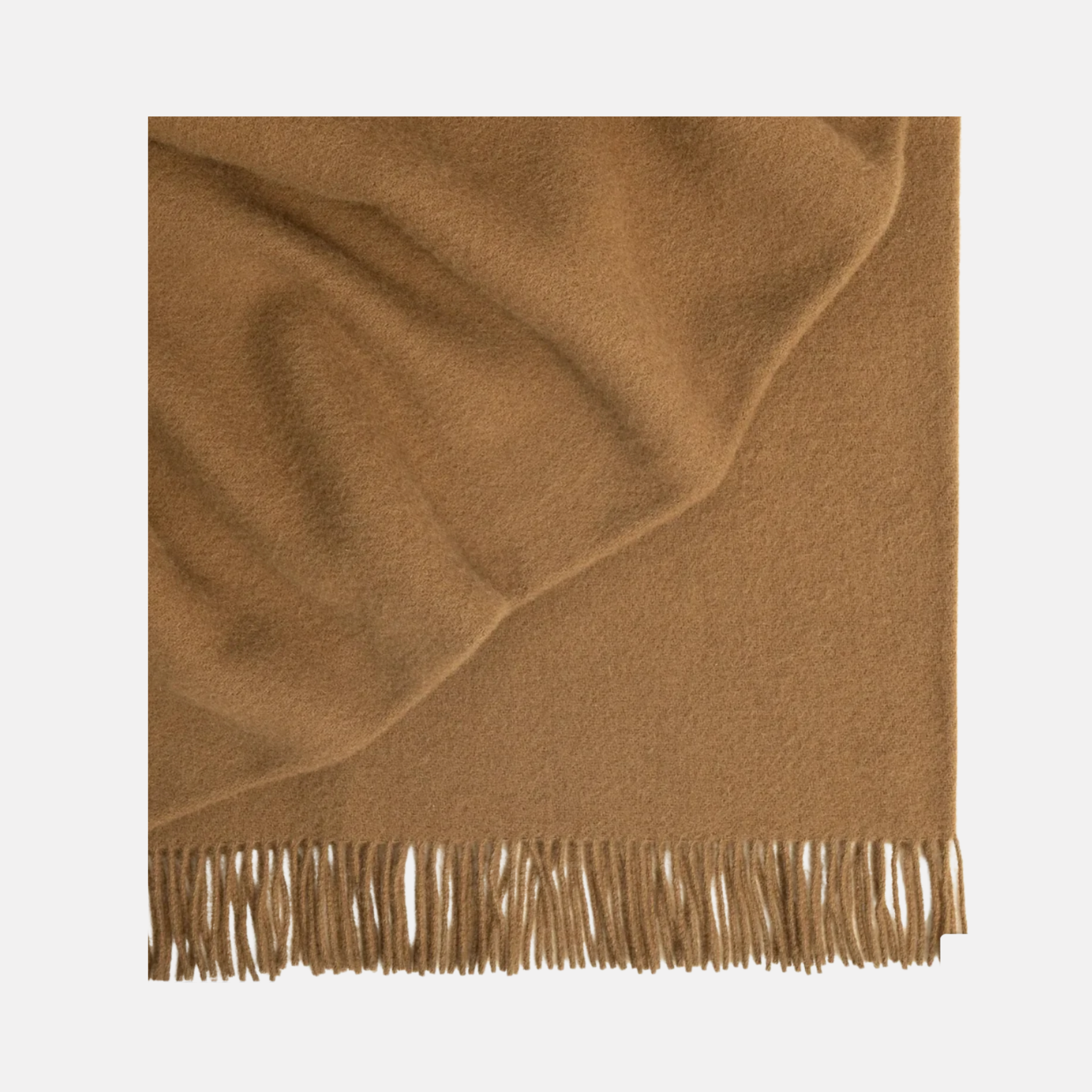 Nevis 100% NZ Lambswool Throw - Nutmeg