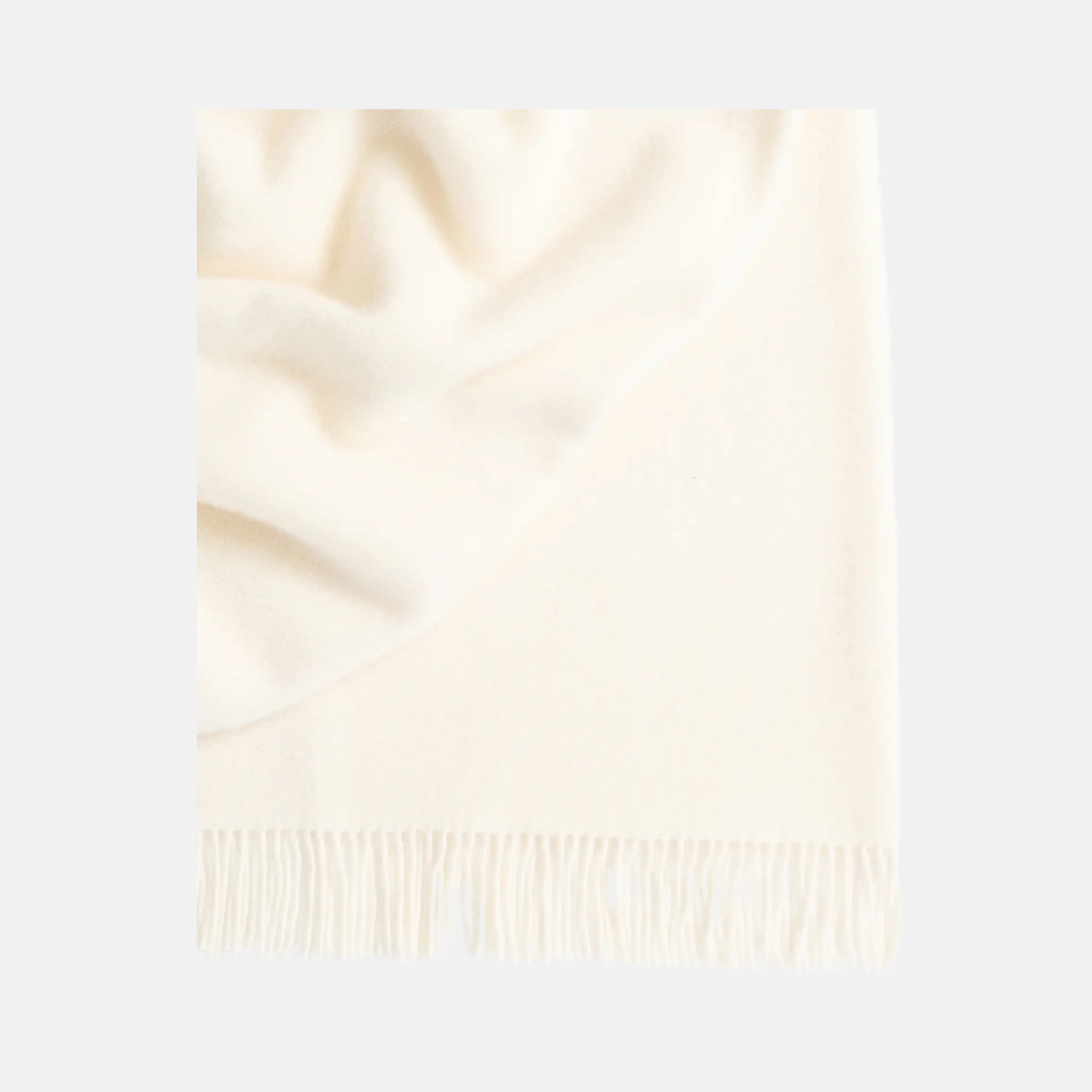 Nevis 100% NZ Lambswool Throw - Cream